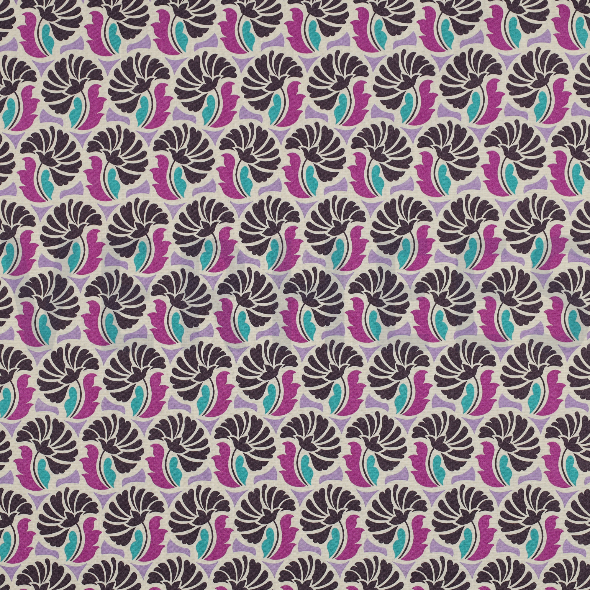 FINE POPLIN FLOWERS PURPLE (high resolution)