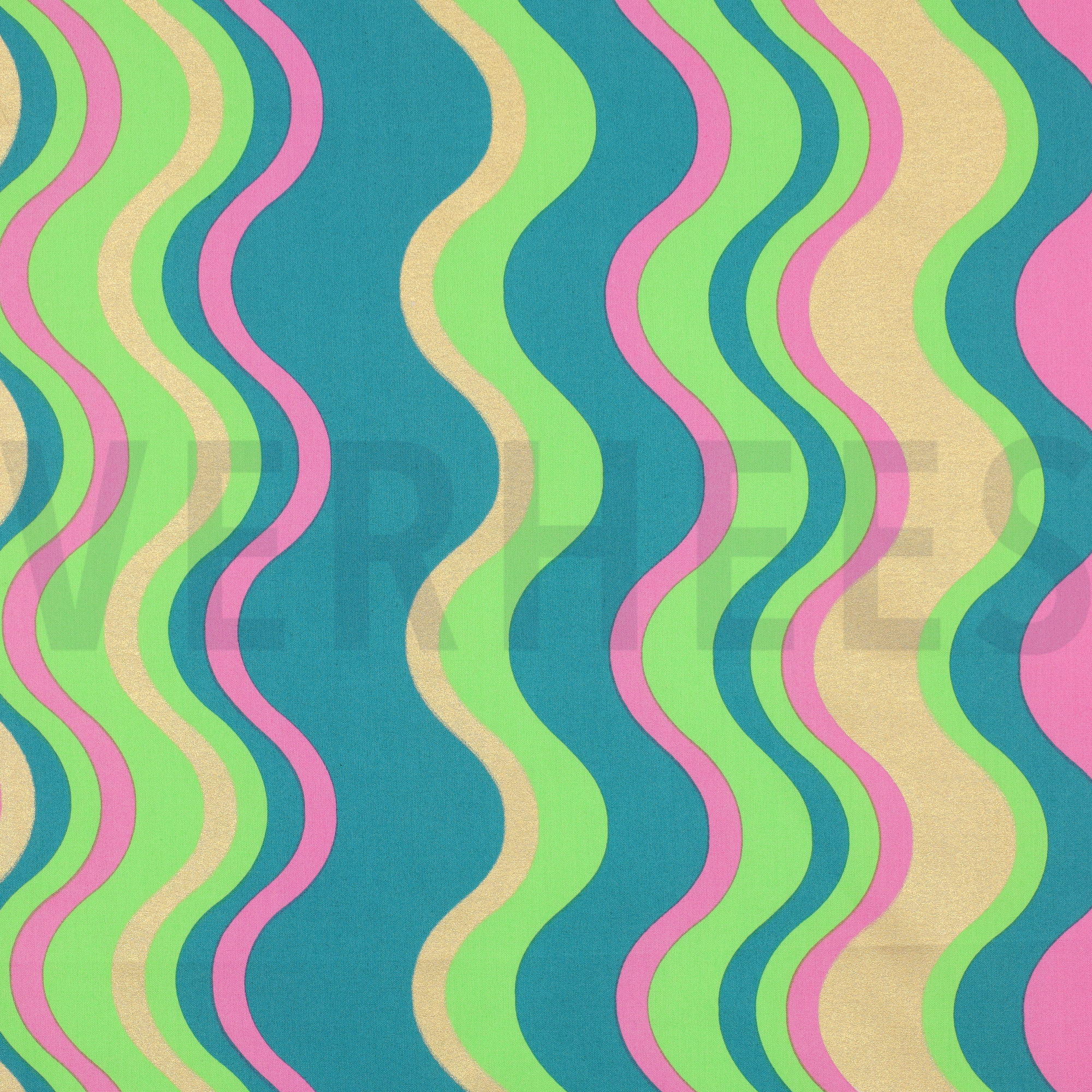 FINE POPLIN FOIL STRIPES GREEN (high resolution)