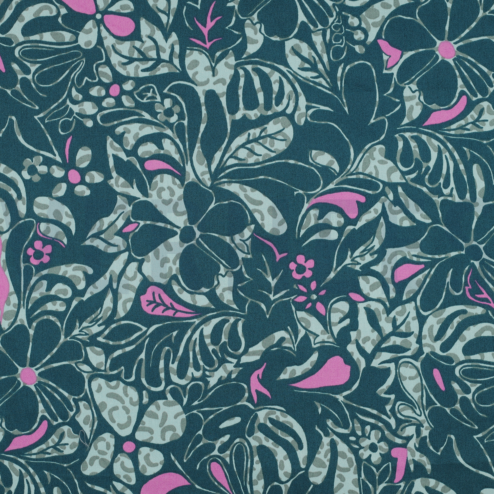 COTTON SATIN FLOWERS PETROL (high resolution)