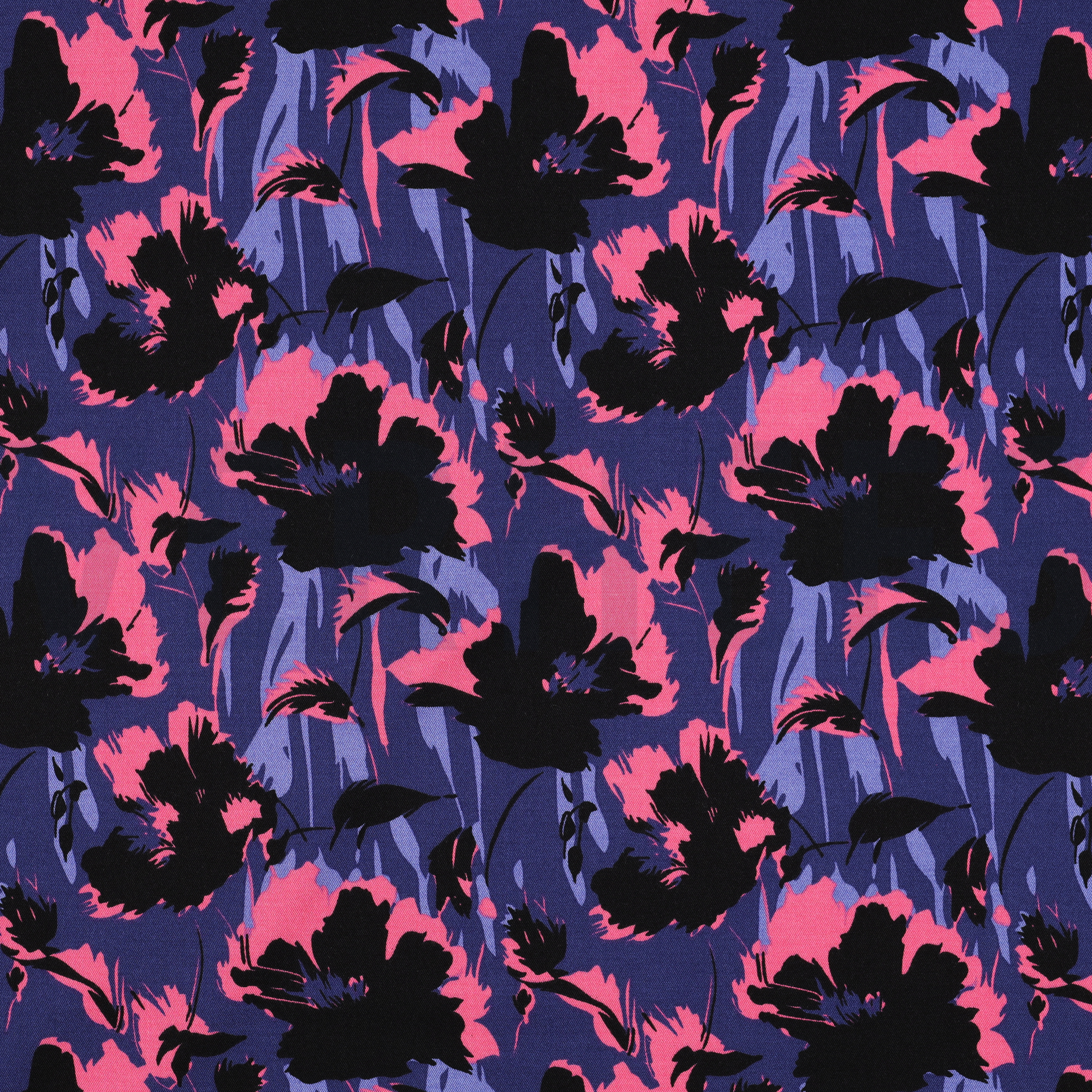 ROSELLA STRETCH FLOWERS NAVY (high resolution)