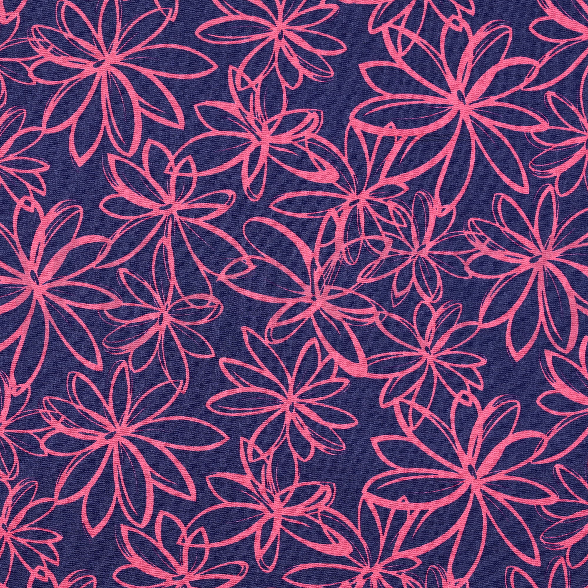 ROSELLA STRETCH FLOWERS NAVY (high resolution)