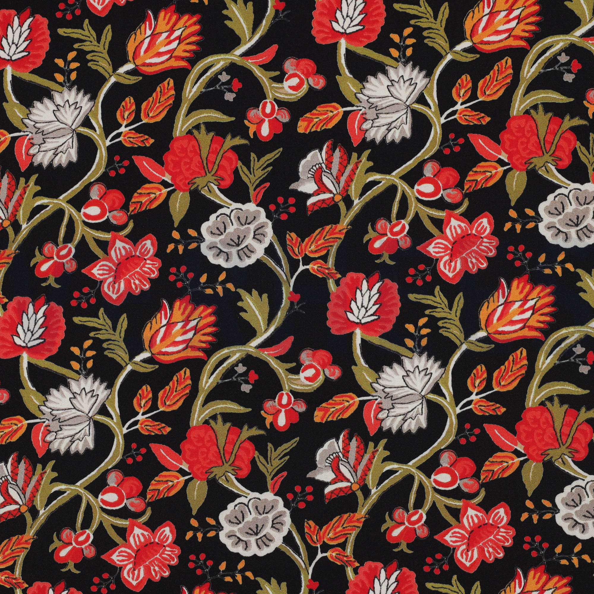 VISCOSE STRETCH DIGITAL FLOWERS BLACK (high resolution)