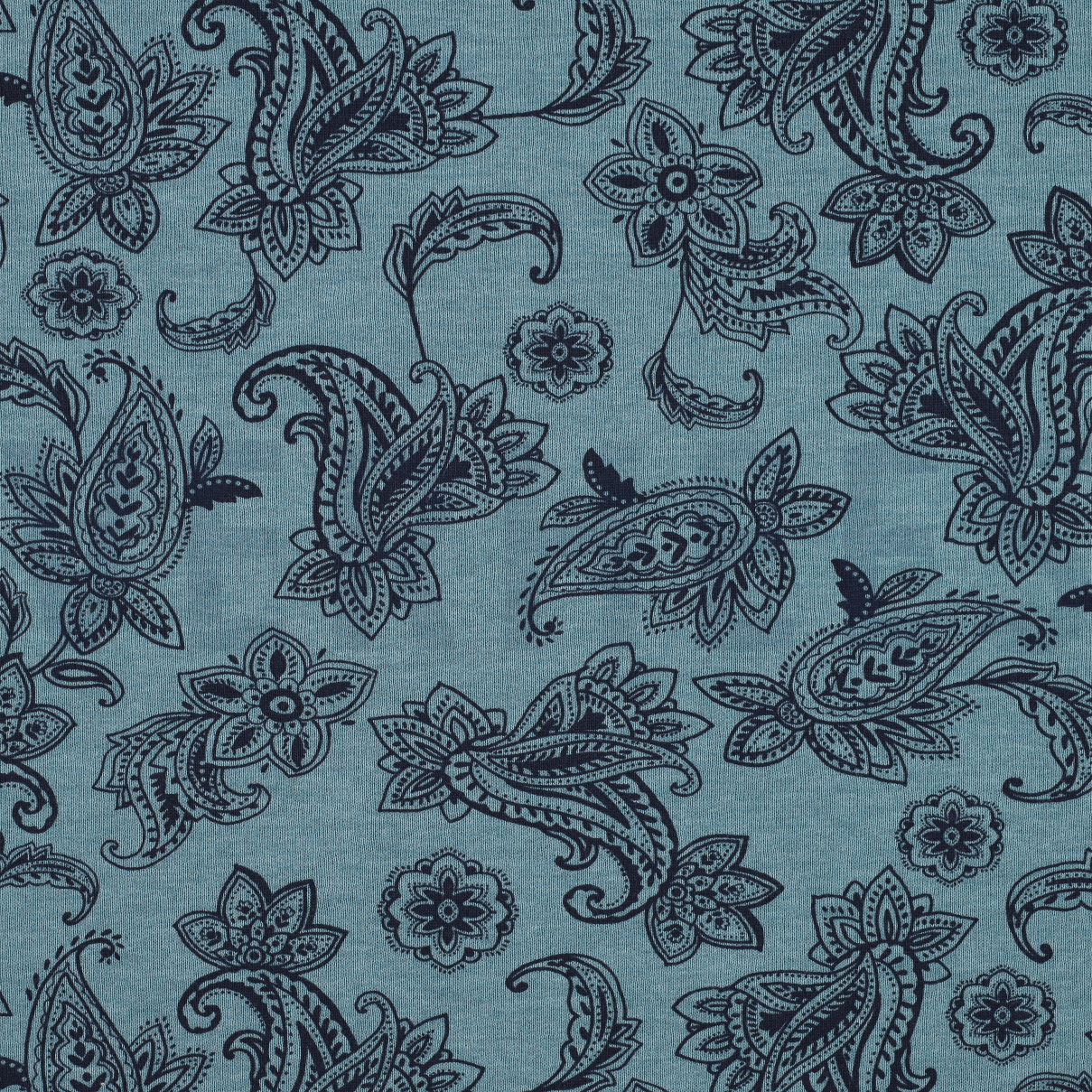 SWEAT MELANGE PAISLEY SMOKE BLUE MELANGE (high resolution)