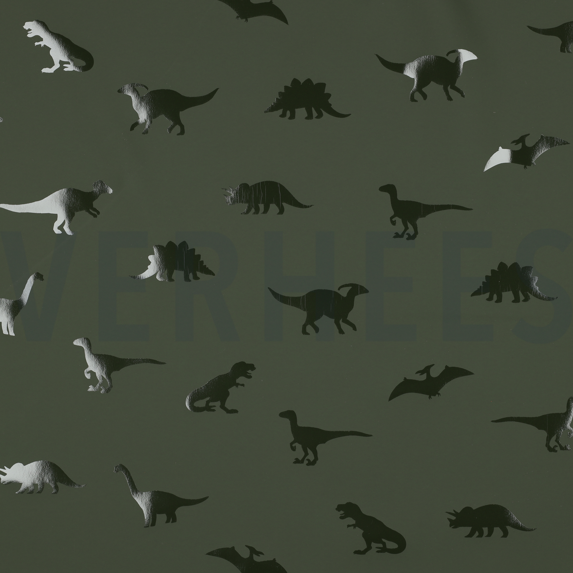 RAINCOAT DINOSAURS DARK GREEN (high resolution)