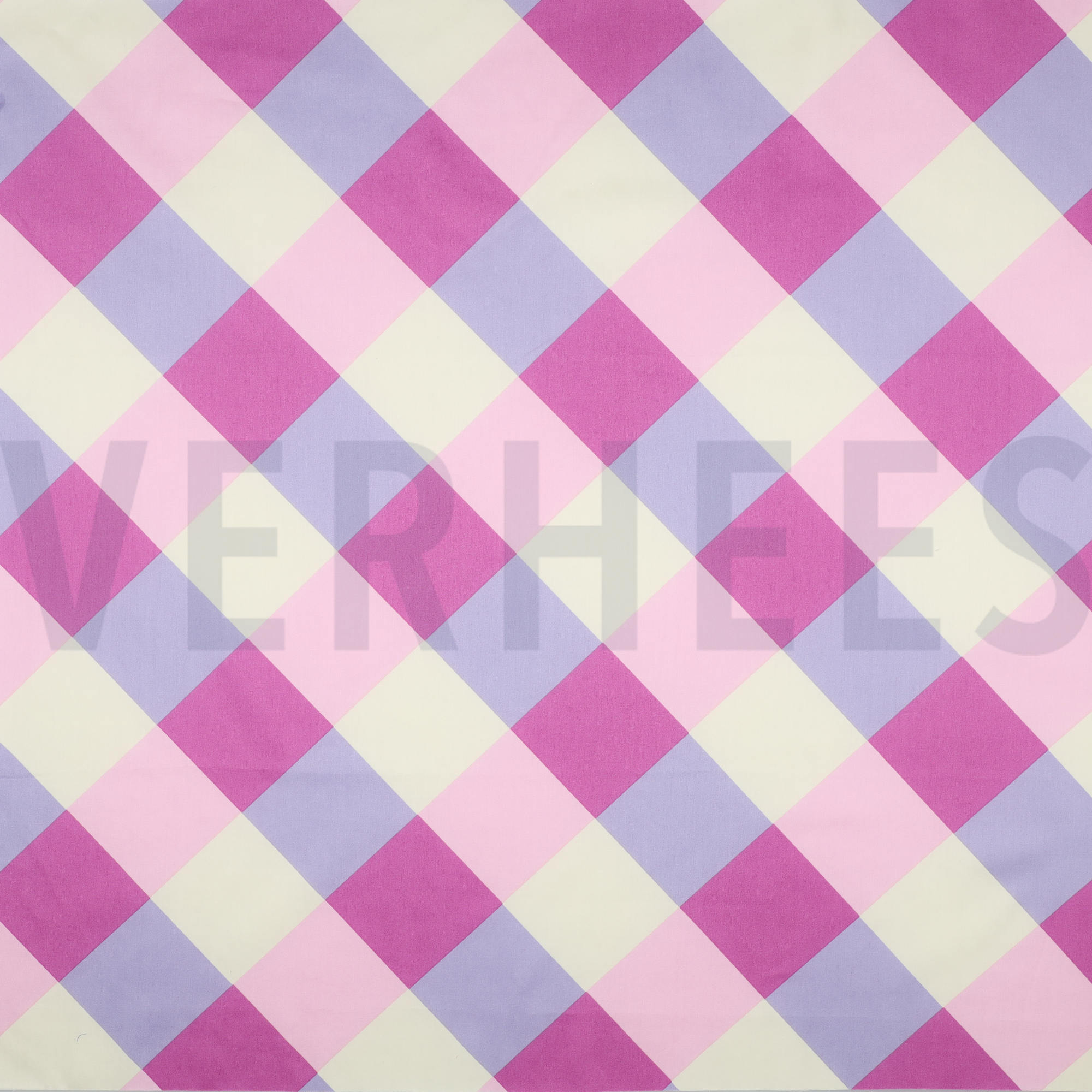 COTTON SATIN LARGE GINGHAM NERIDA HANSEN PURPLE (high resolution)