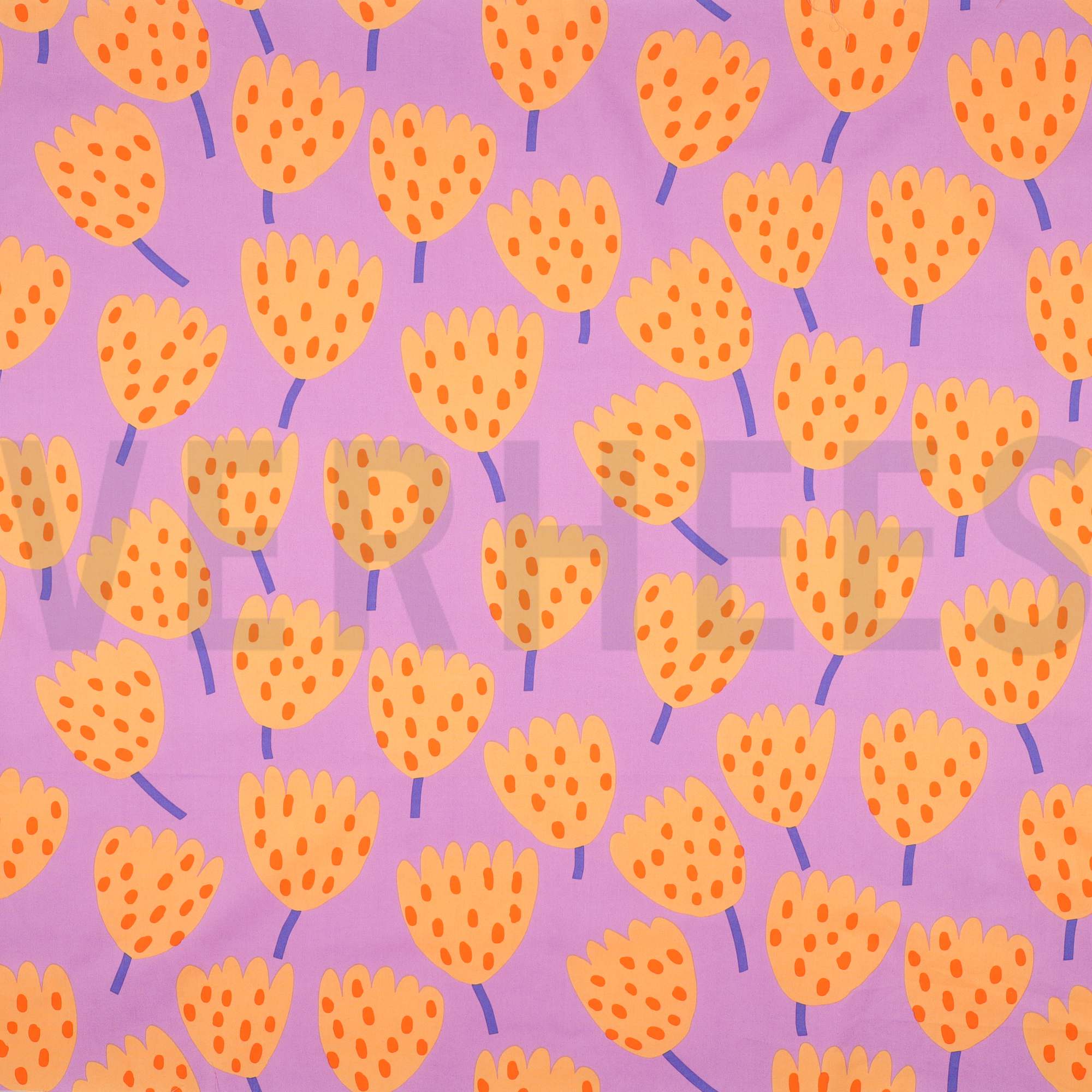 FINE POPLIN TULIPS NERIDA HANSEN LAVENDER (high resolution)