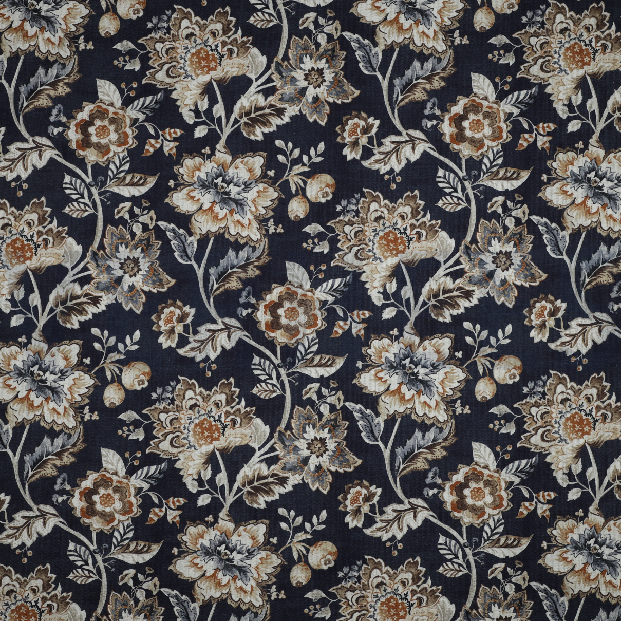 CANVAS DIGITAL FLOWERS NAVY (high resolution)