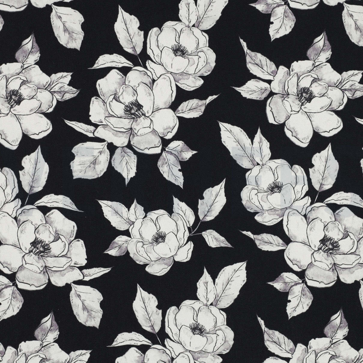 CANVAS DIGITAL FLOWERS BLACK (high resolution)