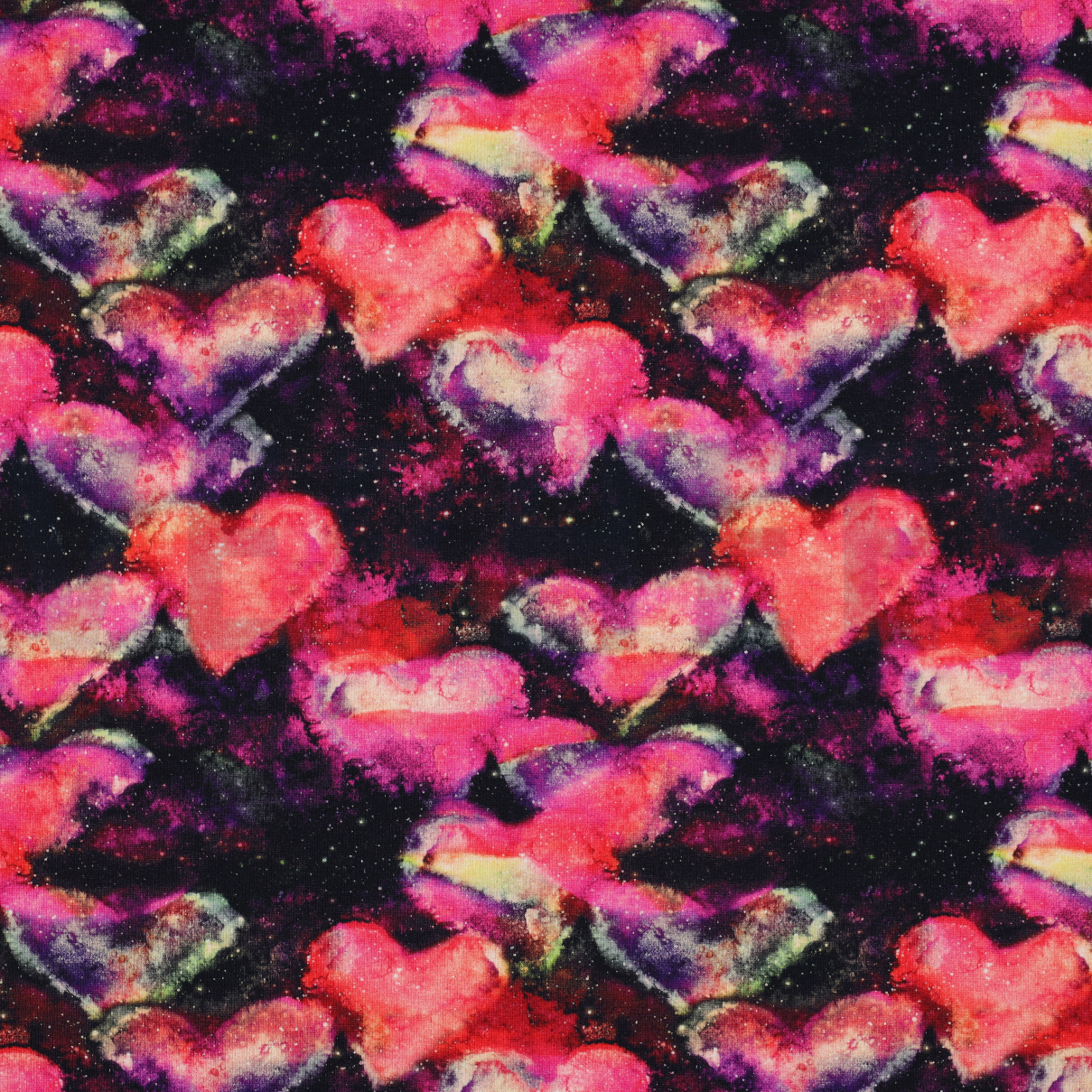 JERSEY DIGITAL NEON HEARTS NAVY / CORAL (high resolution)