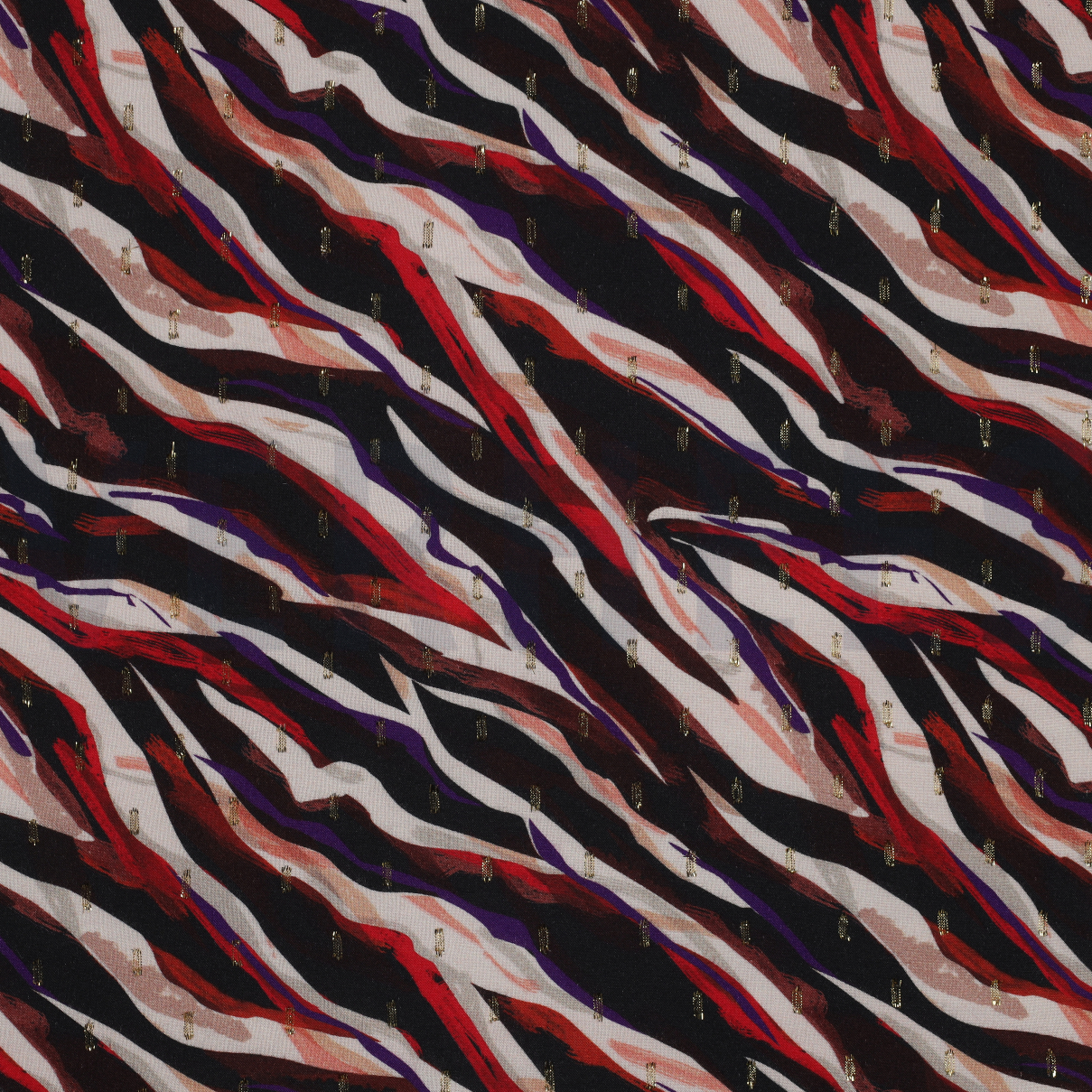 VISCOSE LUREX DIGITAL ANIMAL SKIN BLACK / PURPLE (high resolution)