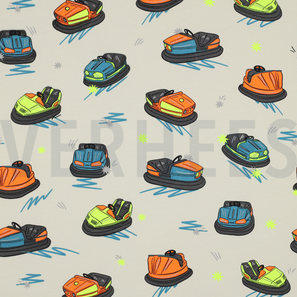 JERSEY NEON BUMPER CARS SNOW (high resolution)