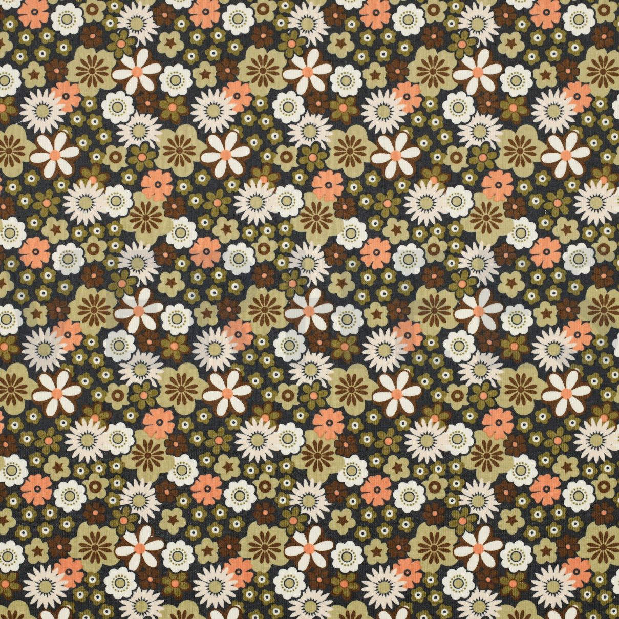 BABYCORD FLOWERS ARMY GREEN (high resolution)