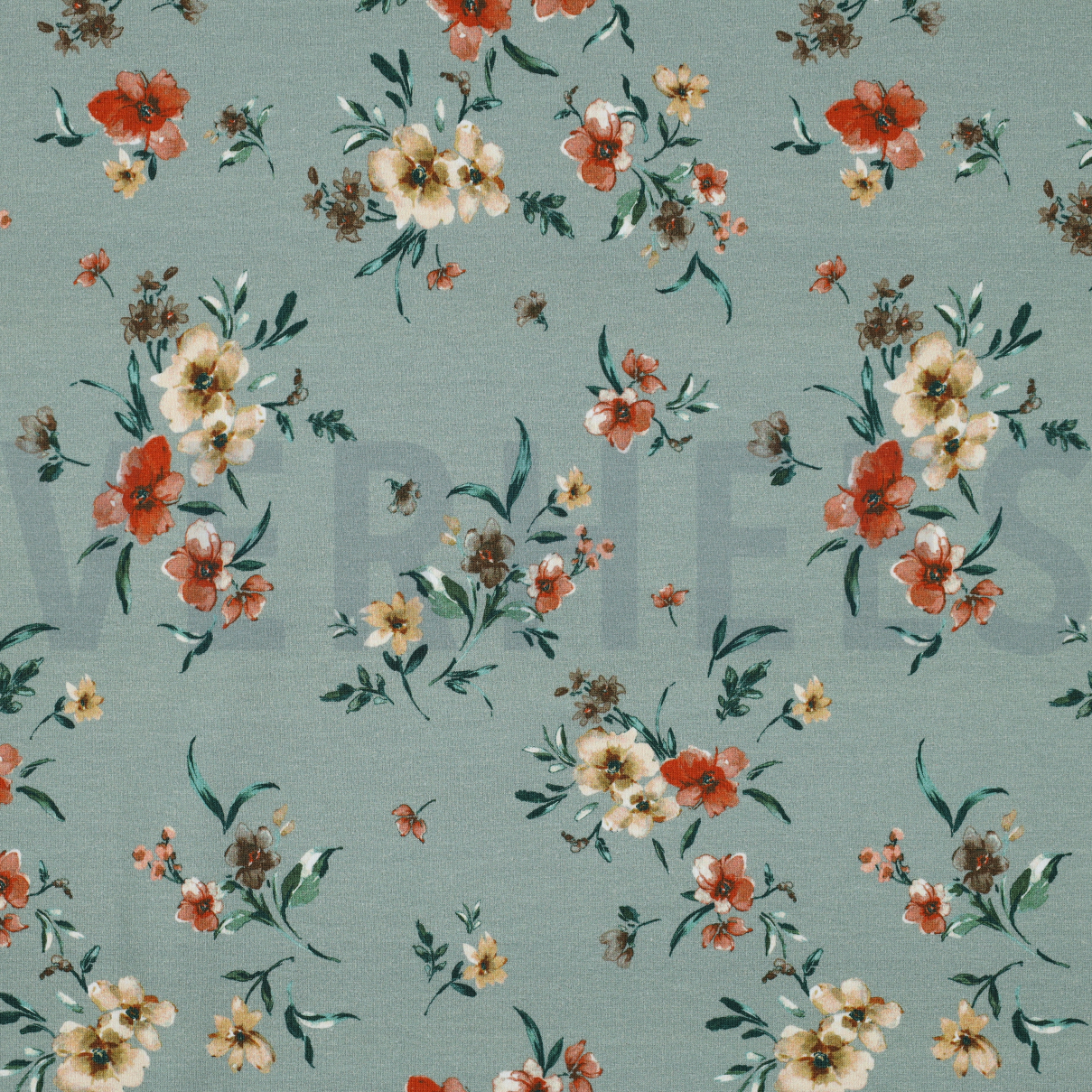 SWEAT DIGITAL FLOWERS DARK MINT (high resolution)