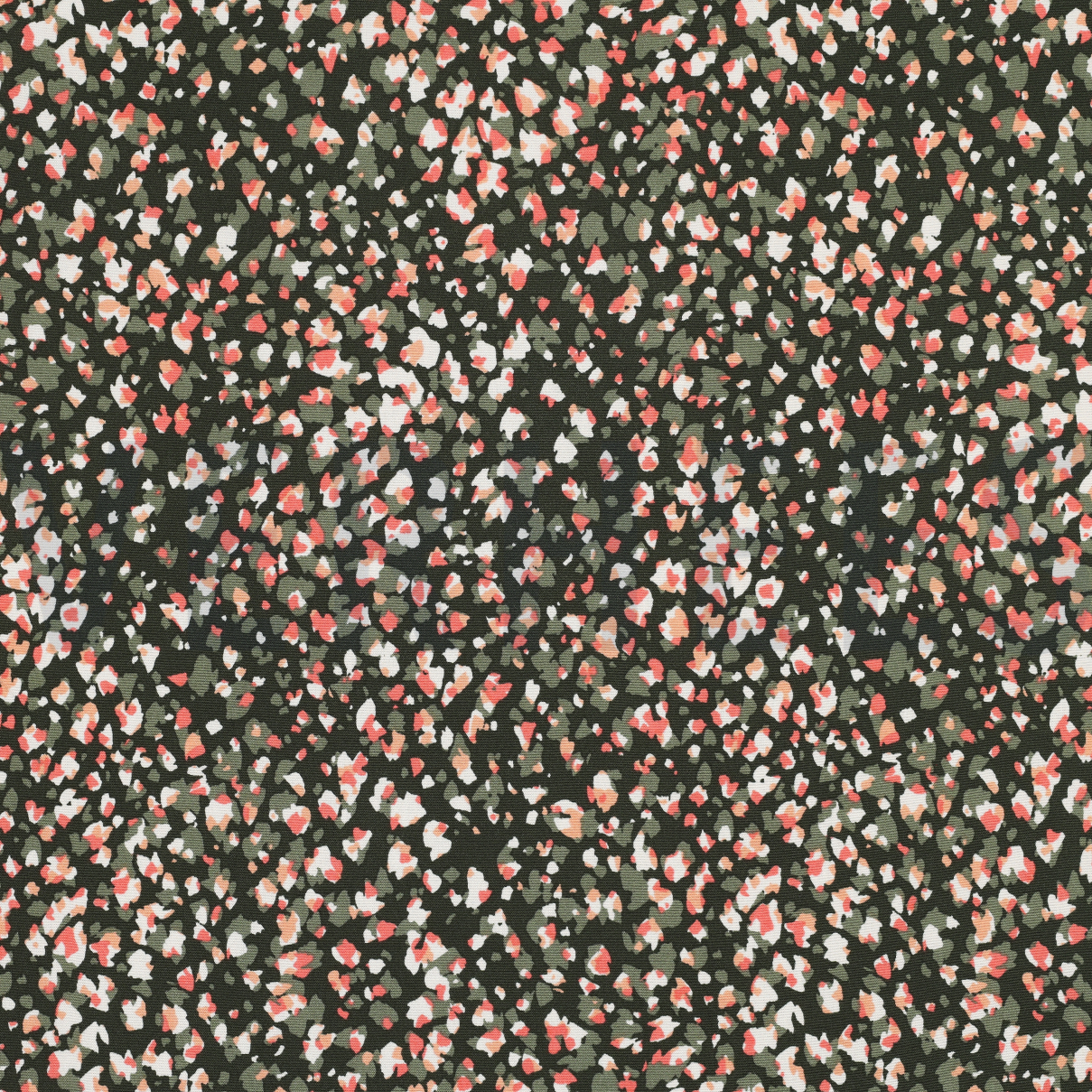 VISCOSE POPLIN STRETCH ANIMAL SKIN ARMY GREEN (high resolution)