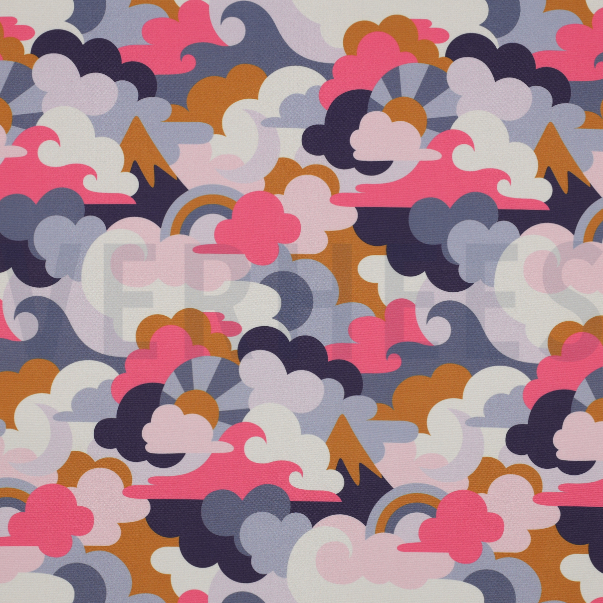 SOFTSHELL DIGITAL CLOUDS LIGHT LILAC (high resolution)