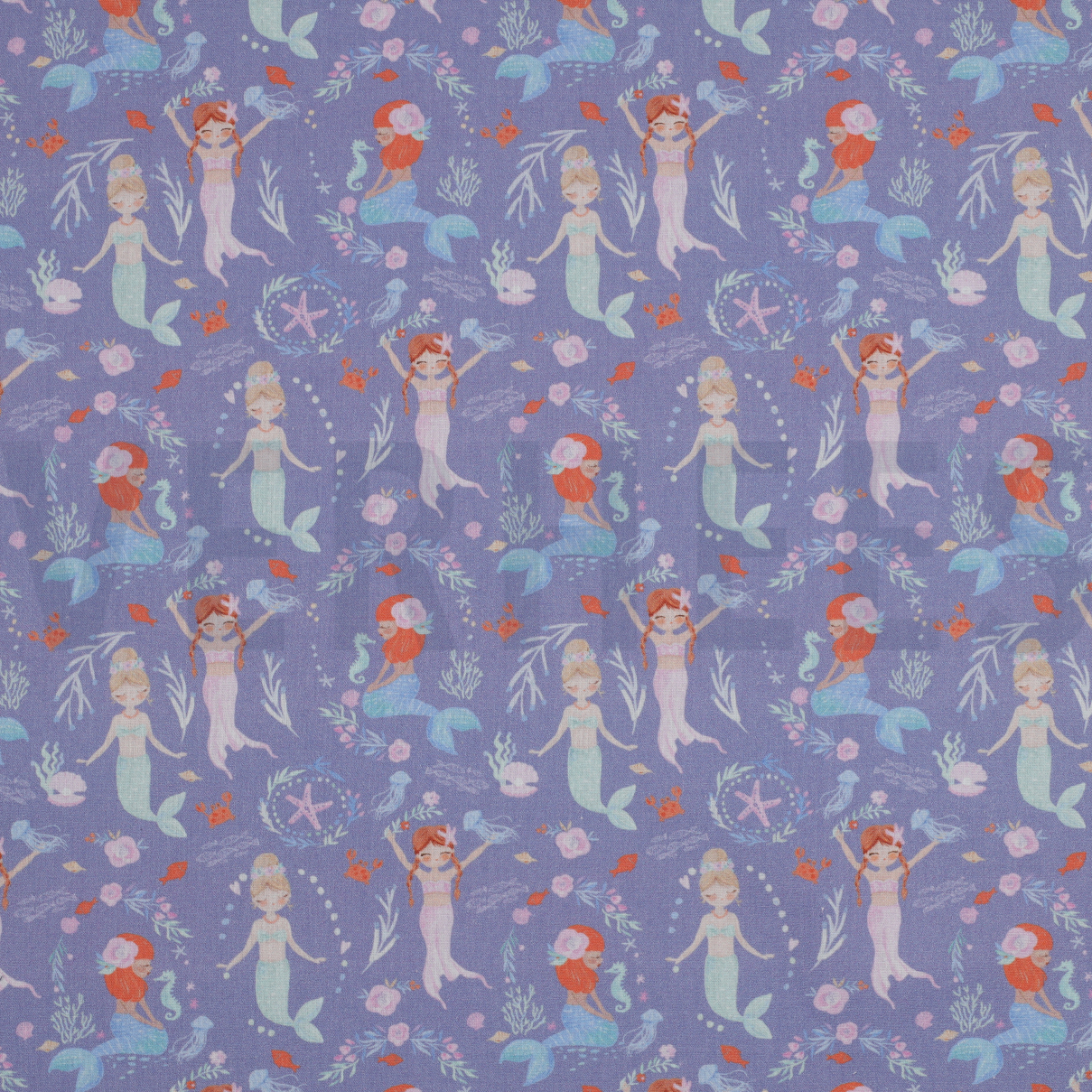 POPLIN DIGITAL MERMAIDS LAVENDER (high resolution)