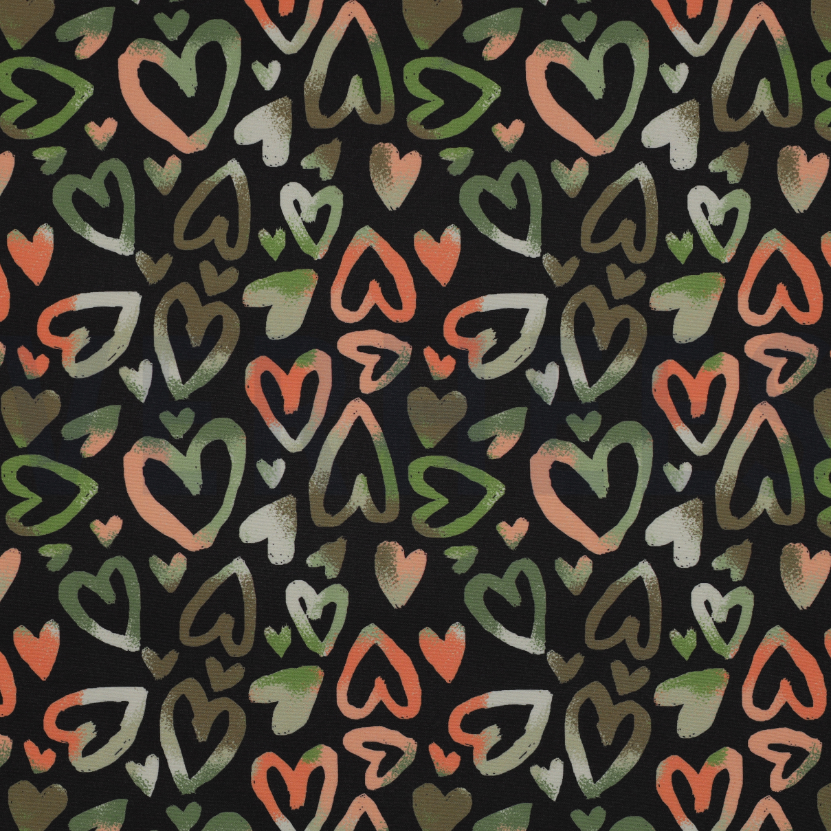 SOFTSHELL DIGITAL ANIMAL SKIN & HEARTS BLACK (high resolution)