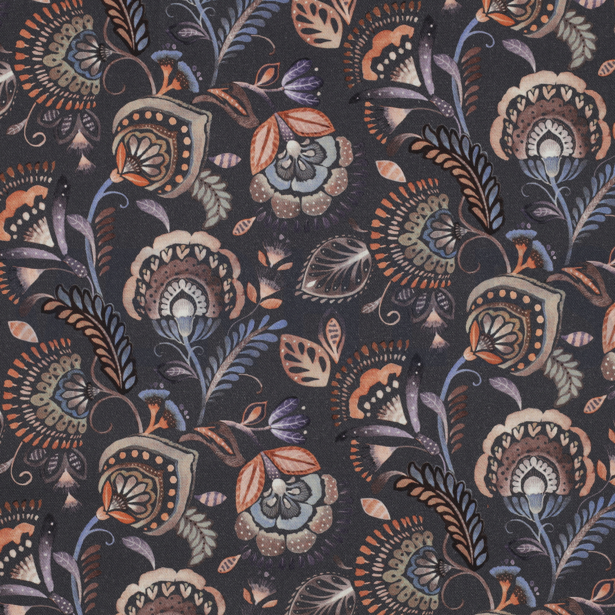 CANVAS DIGITAL PAISLEY DARK GREY (high resolution)