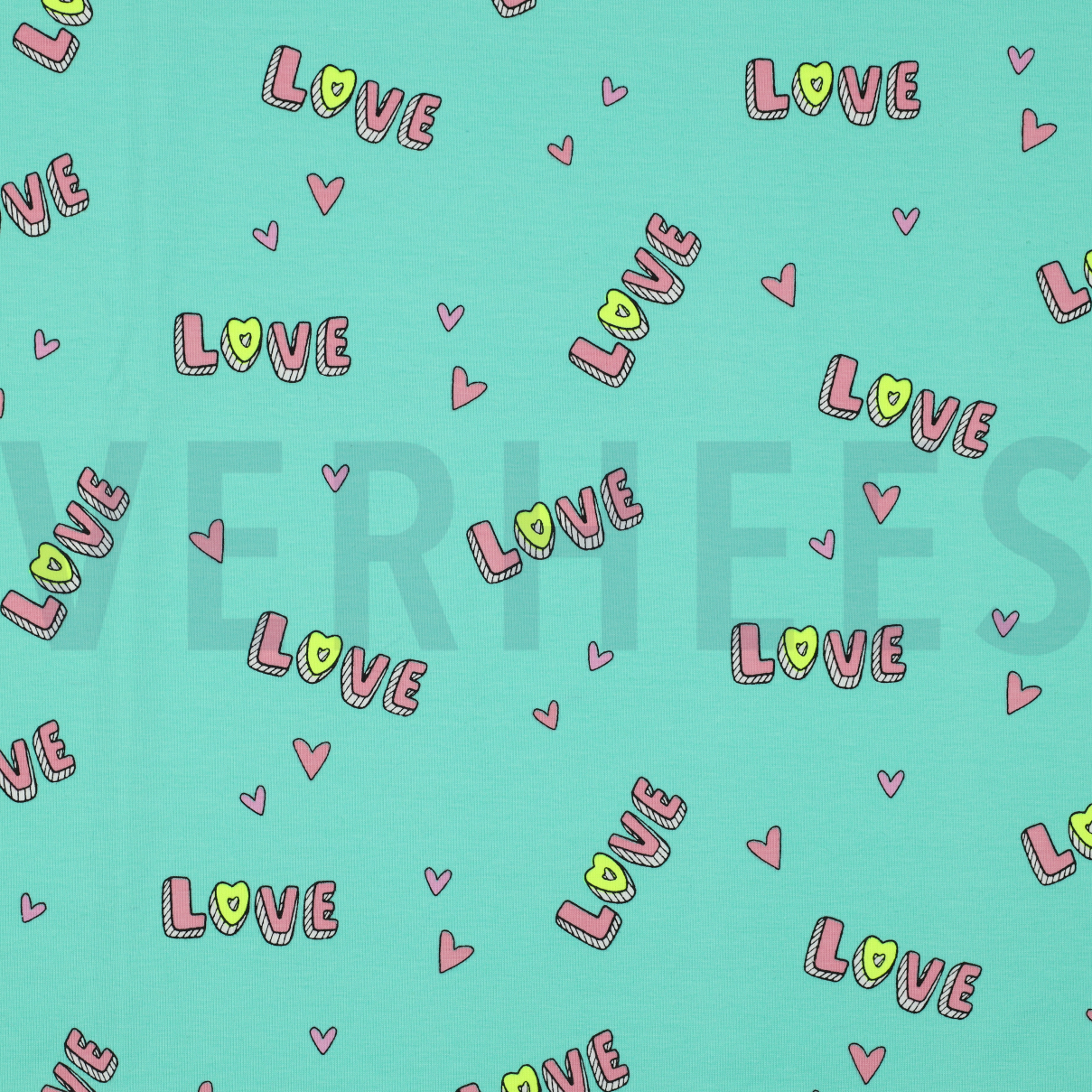 JERSEY NEON LOVE MINT (high resolution)