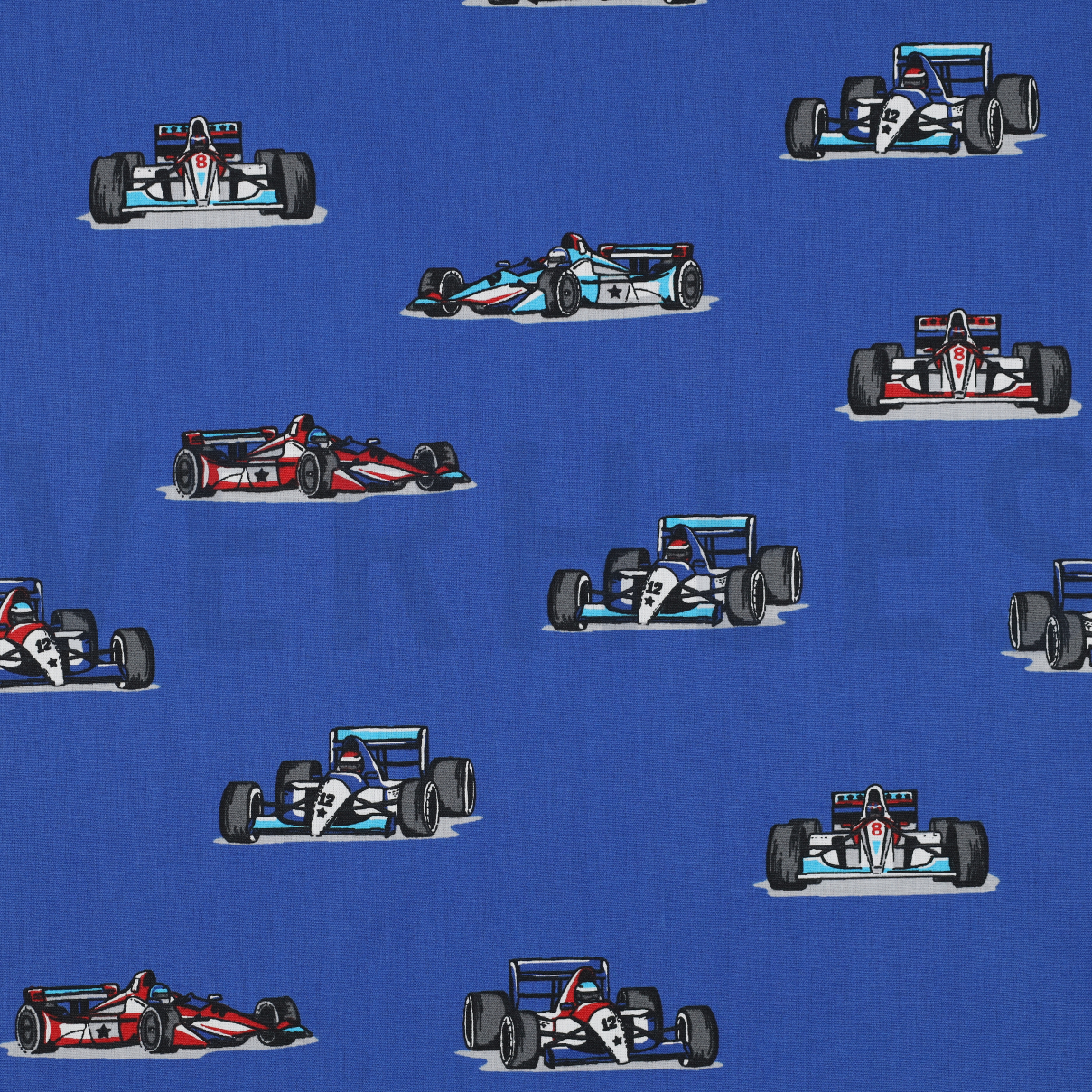 POPLIN RACING CARS BLUE (high resolution)