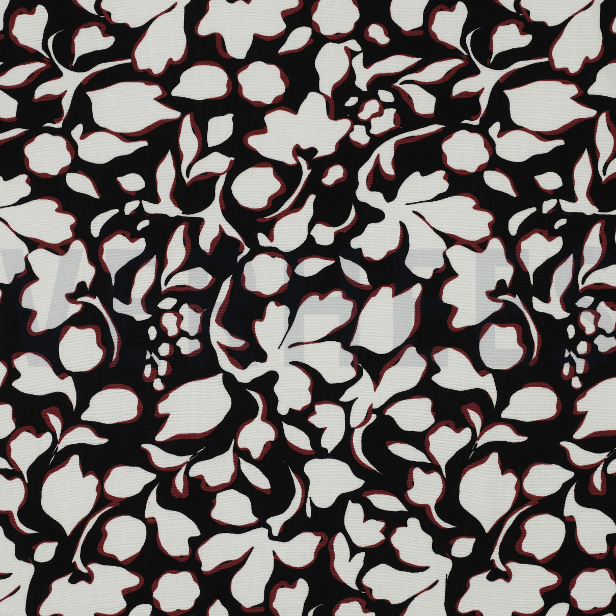 VISCOSE POPLIN STRETCH BIG FLOWERS BLACK (high resolution)