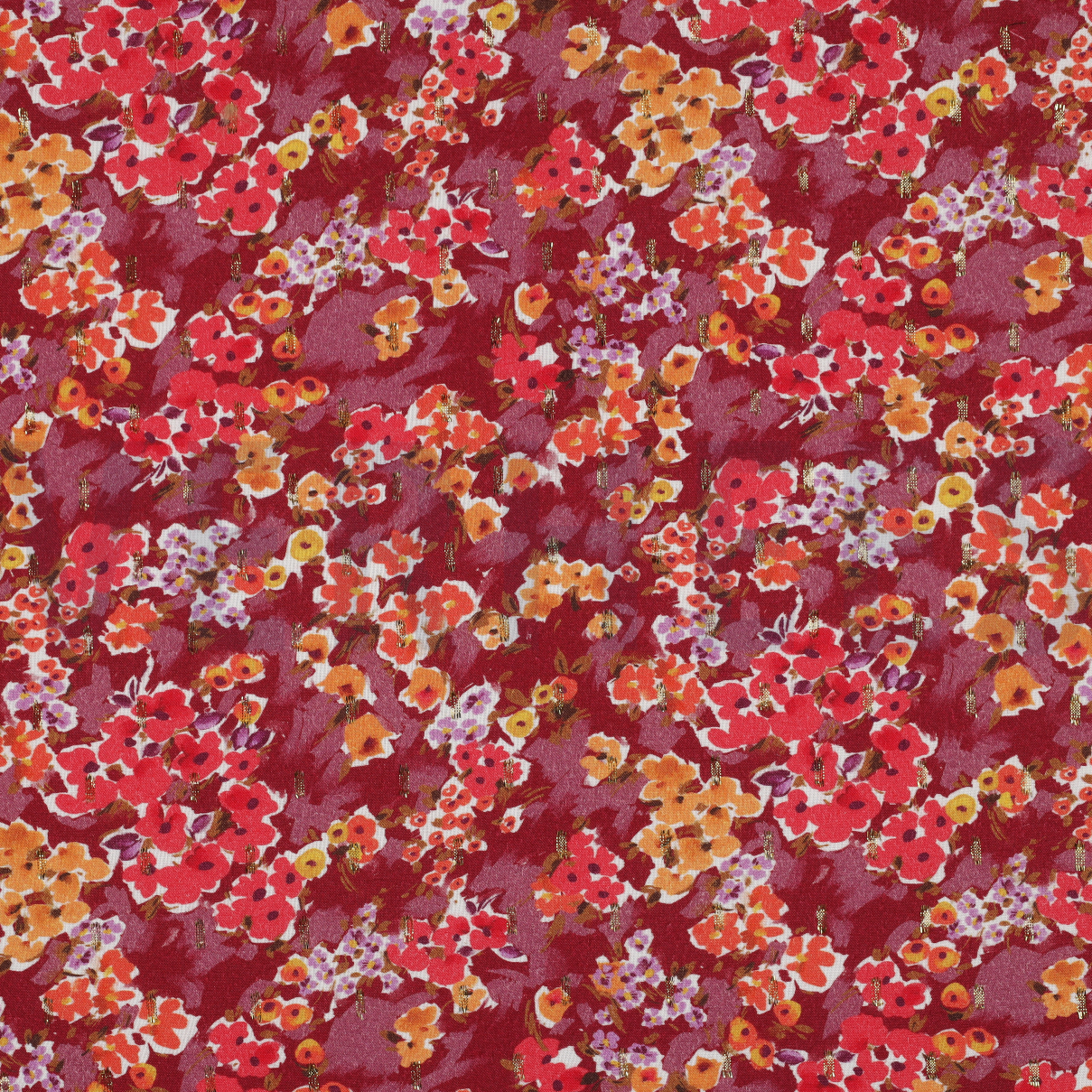 VISCOSE LUREX DIGITAL SMALL FLOWERS CERISE (high resolution)