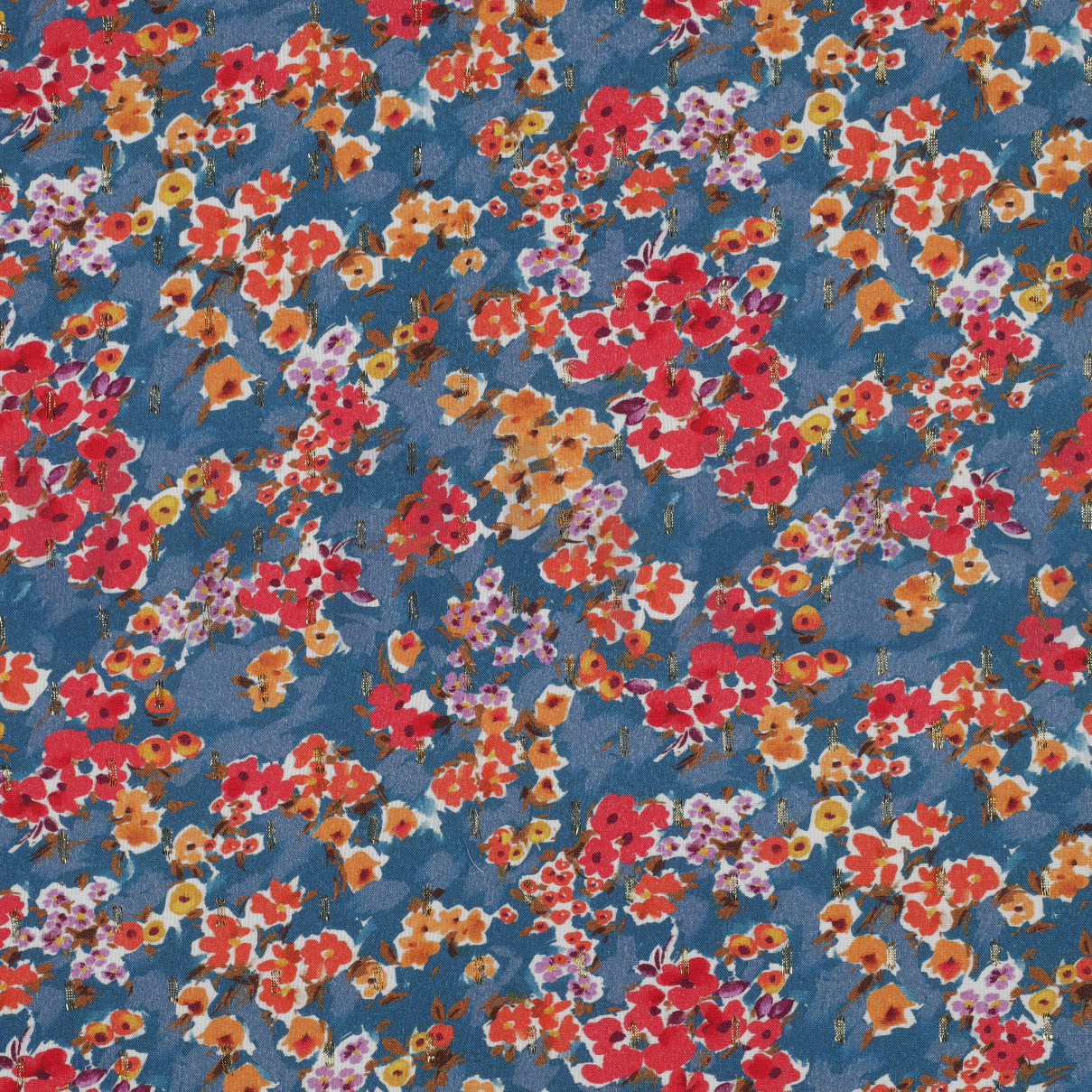 VISCOSE LUREX DIGITAL SMALL FLOWERS PETROL (high resolution)