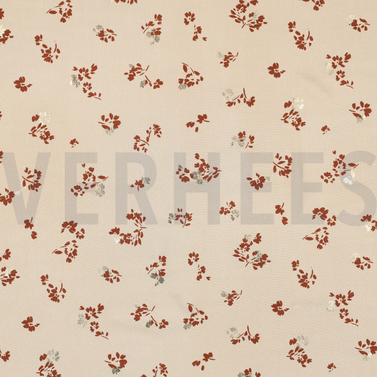 RADIANCE FOIL SMALL FLOWERS BEIGE (high resolution)