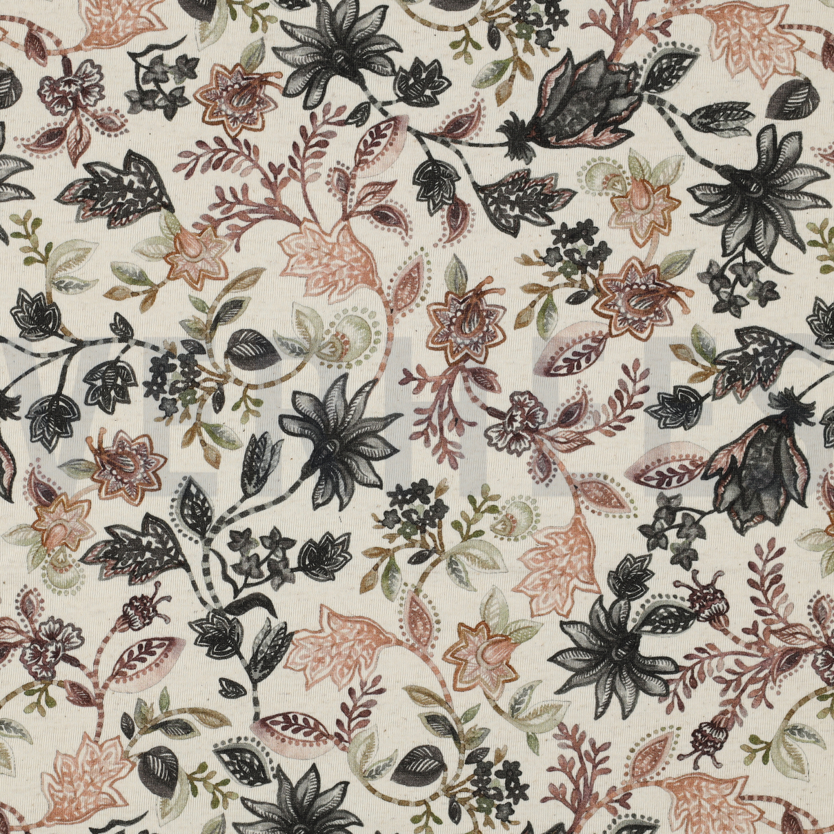 LINEN JERSEY DIGITAL FLOWERS GREY (high resolution)