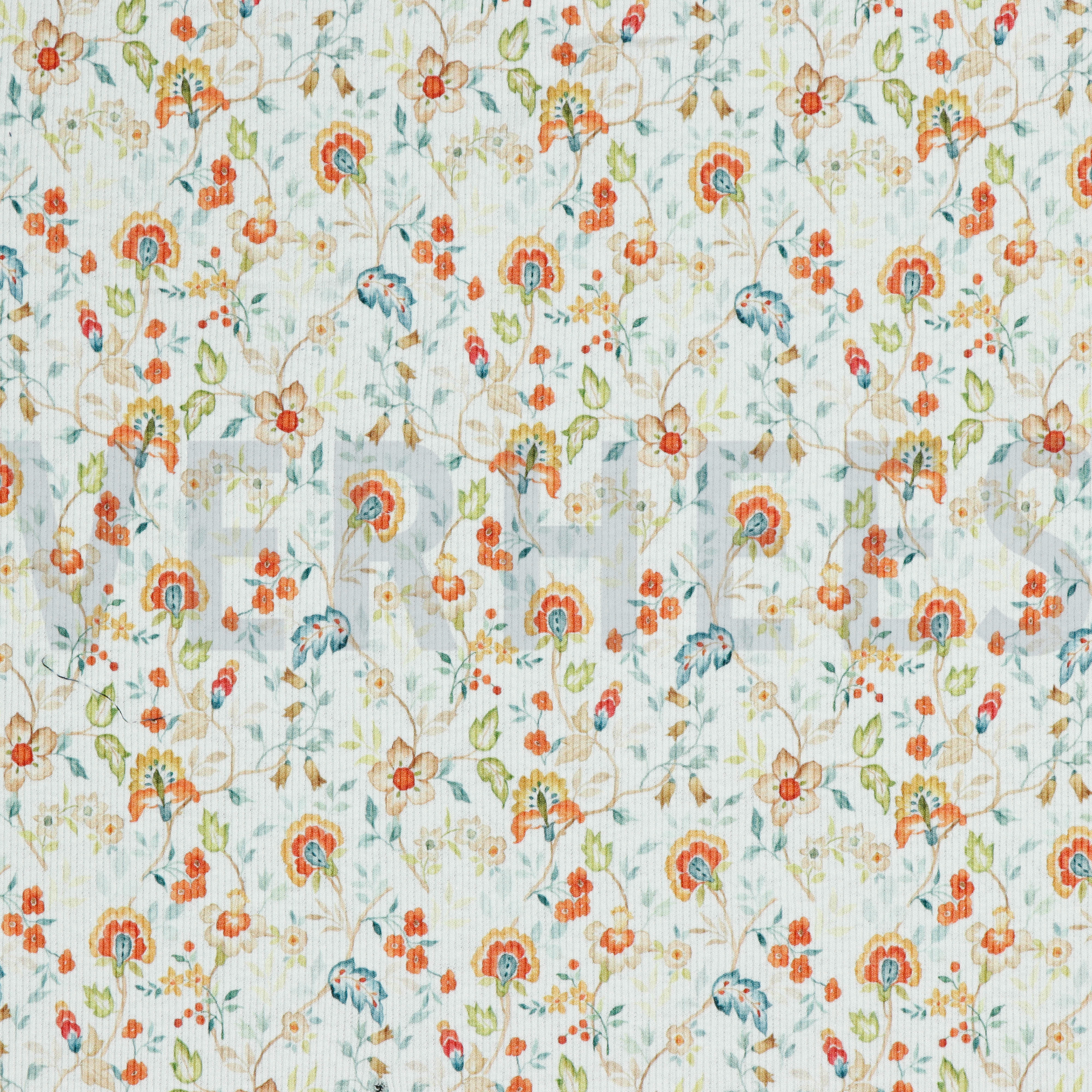 RIB JERSEY DIGITAL FLOWERS WHITE (high resolution)