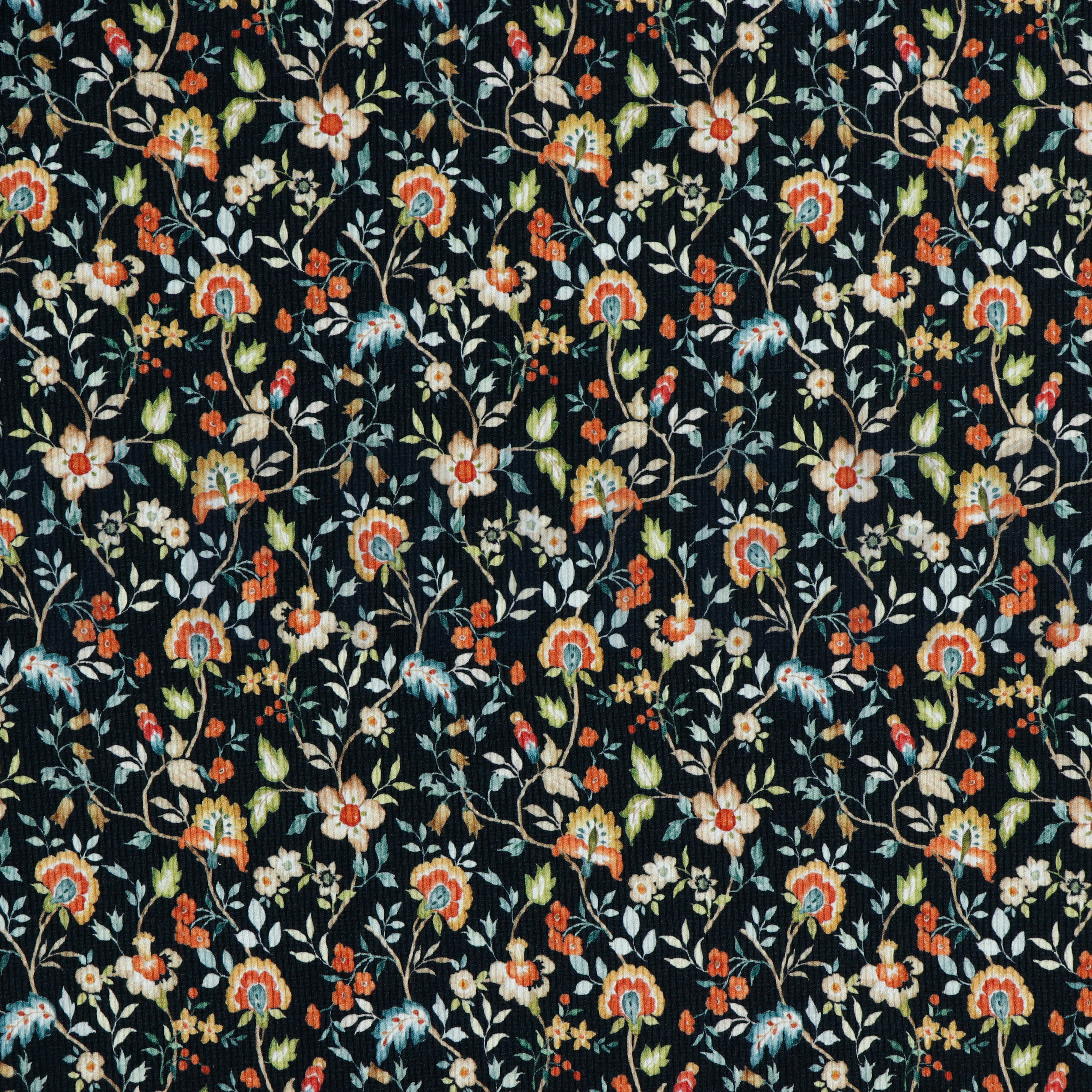 RIB JERSEY DIGITAL FLOWERS NAVY (high resolution)