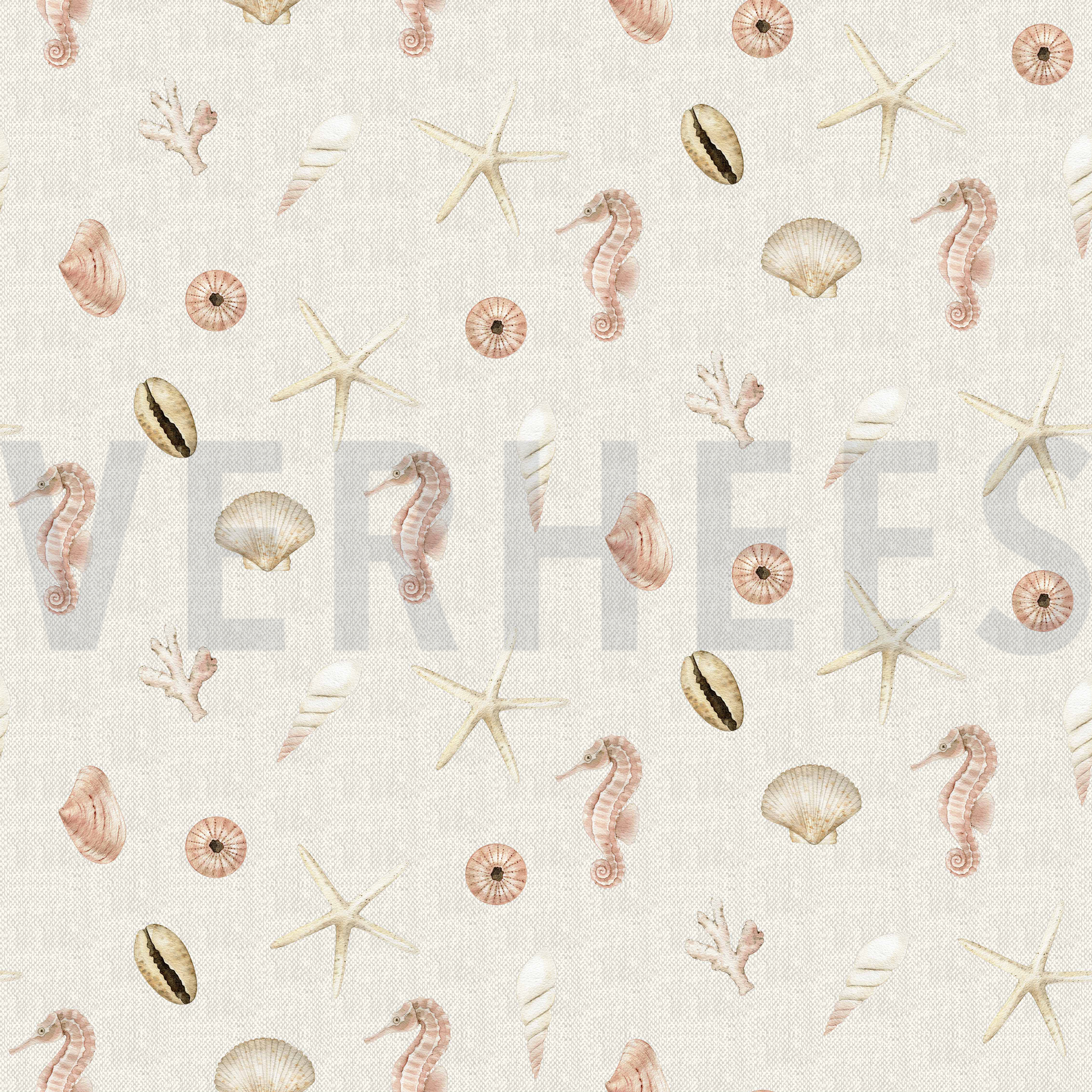 CANVAS DIGITAL SHELLS LINEN ECRU (high resolution)