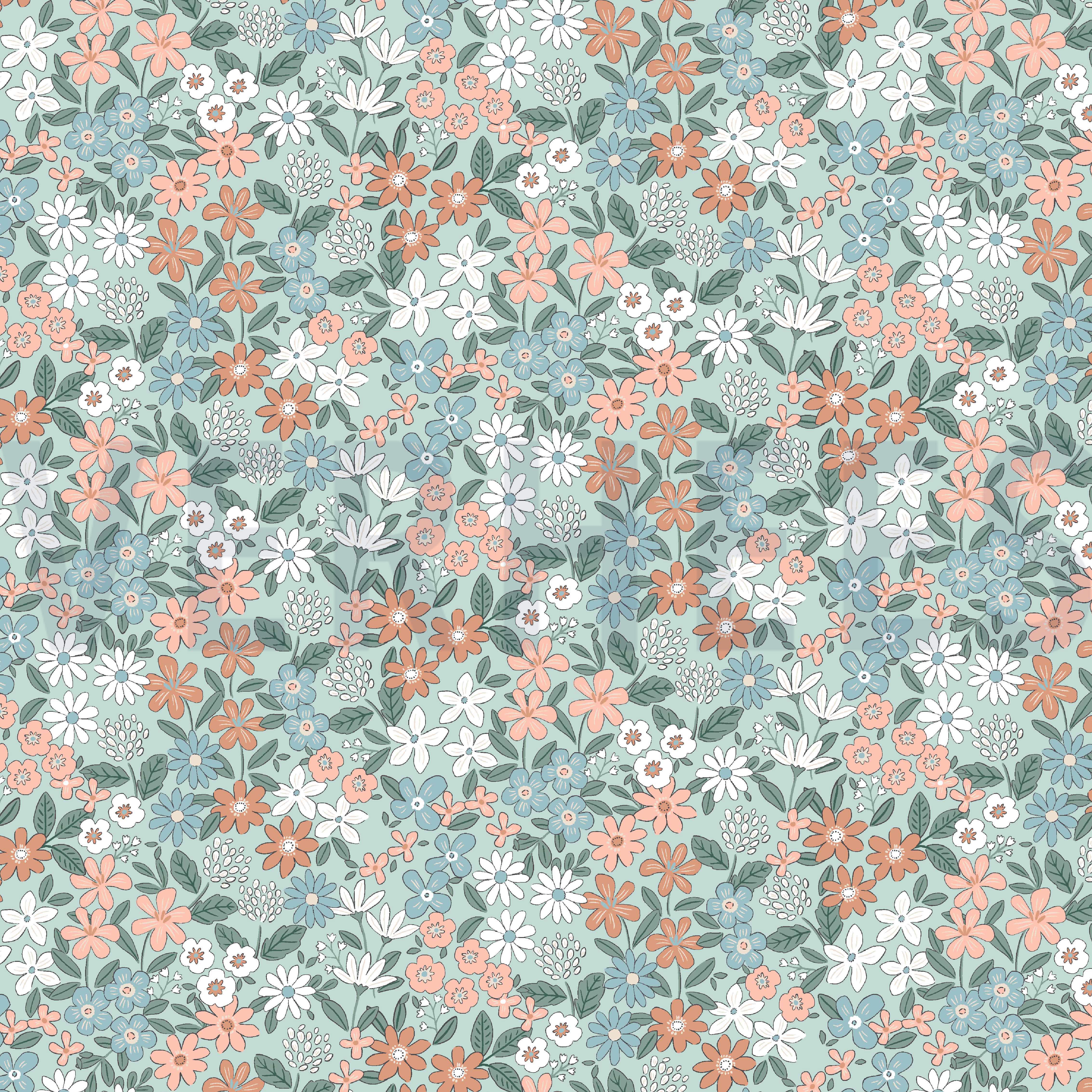 JERSEY FLOWERS MINT (high resolution)