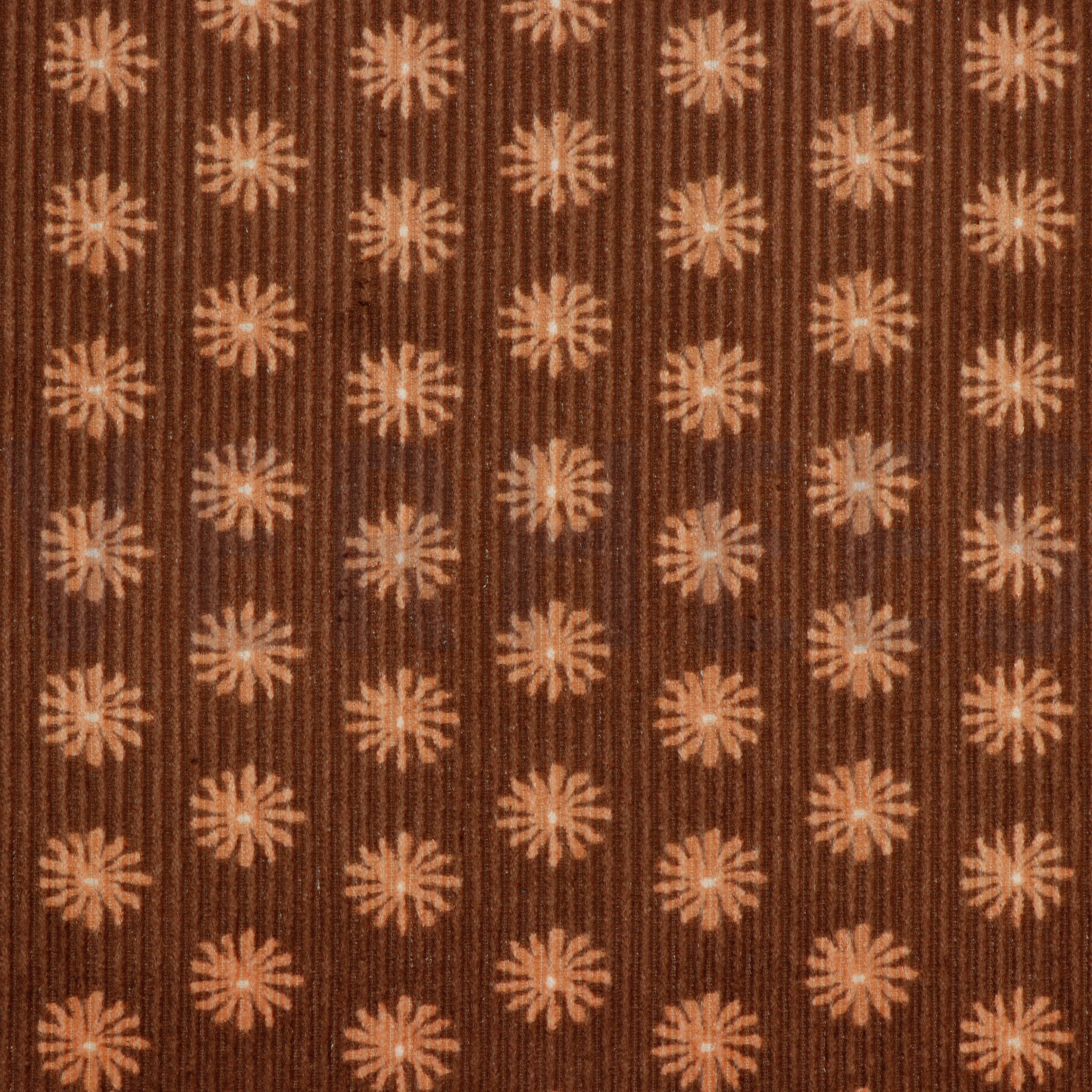 WASHED CORDUROY FLOWERS LIGHT BROWN (high resolution)