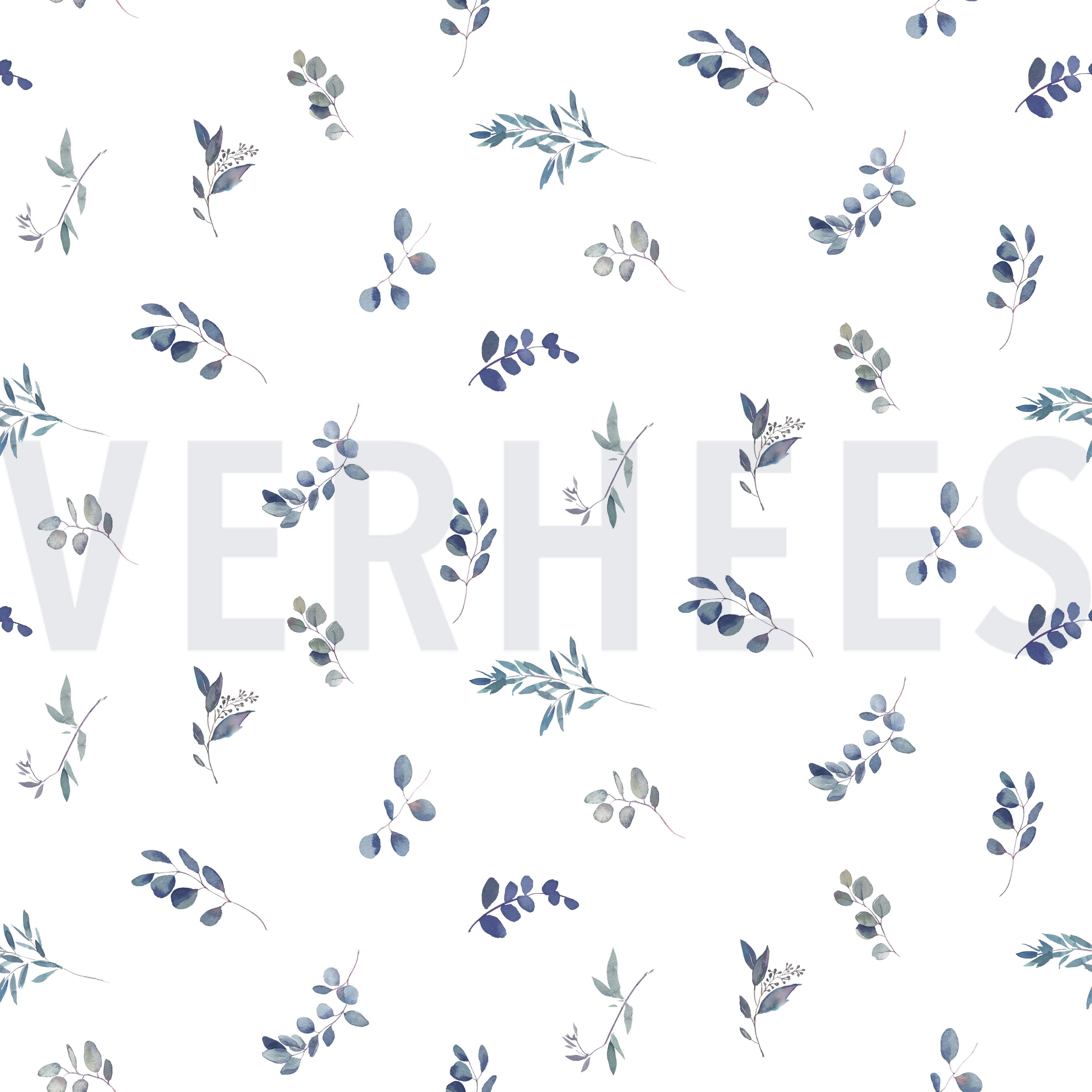 JERSEY DIGITAL EUCALYPTUS WHITE/ BLUE (high resolution)