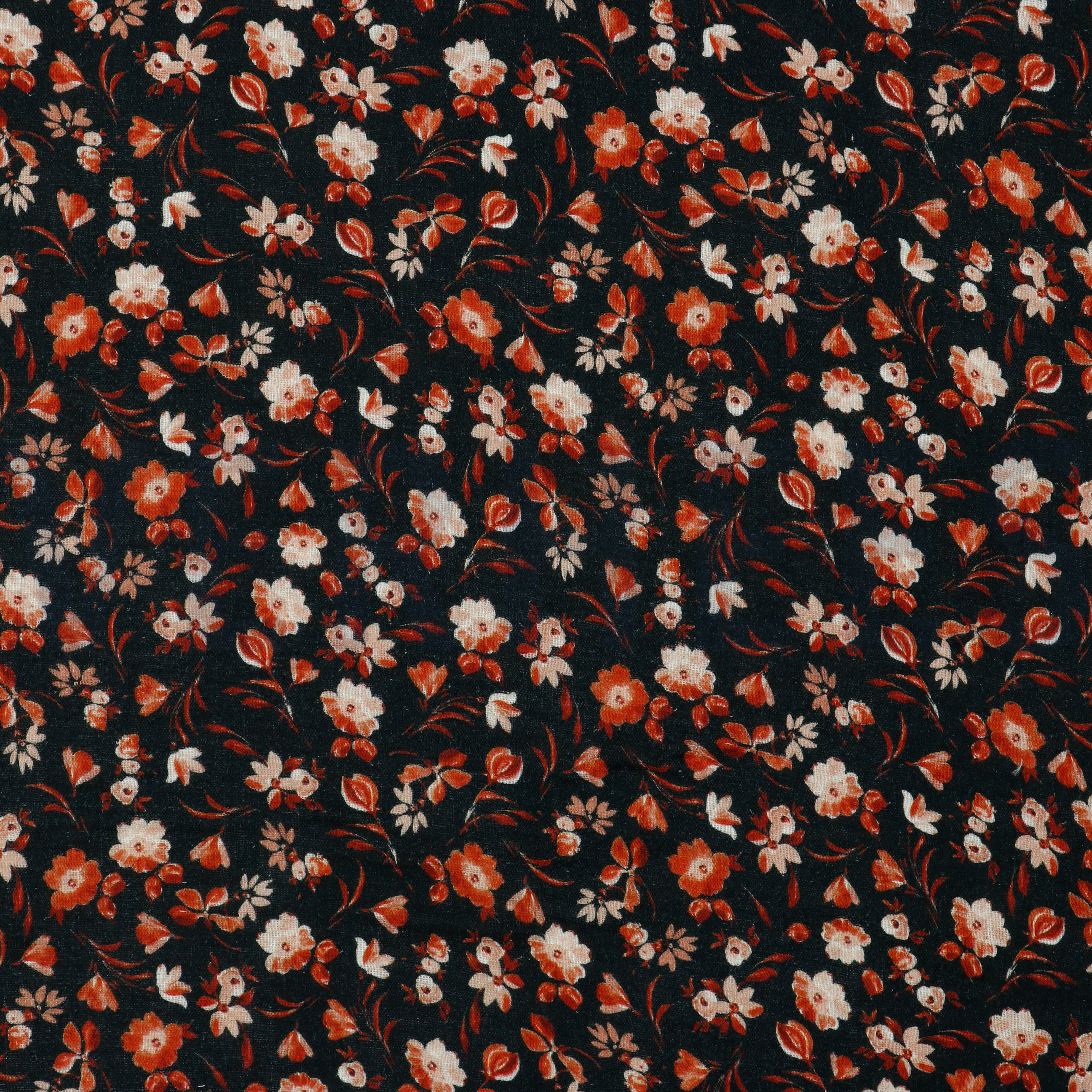 DOUBLE GAUZE DIGITAL FLOWERS BLACK (high resolution)