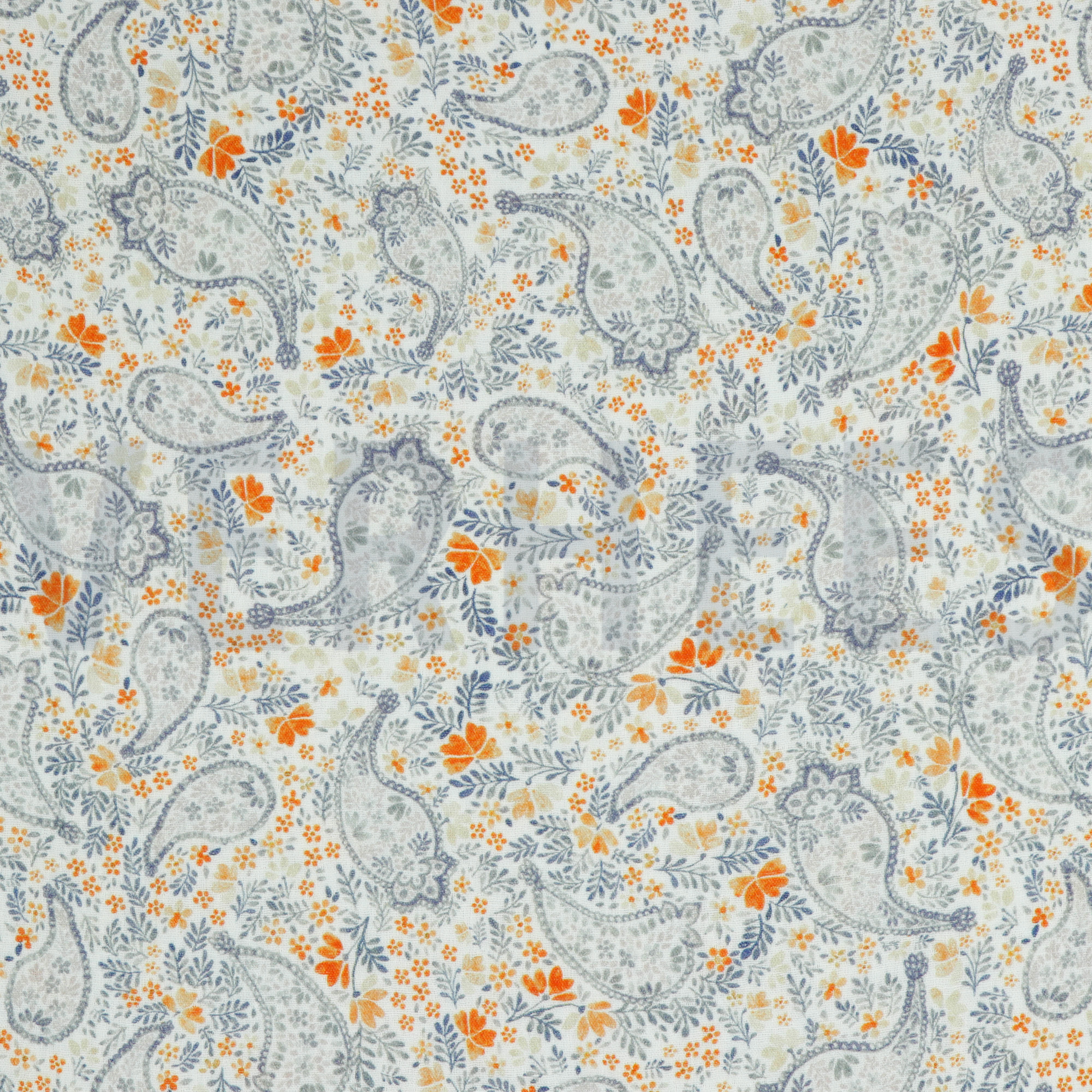 DOUBLE GAUZE DIGITAL PAISLEY WHITE/ BLUE SHADOW (high resolution)