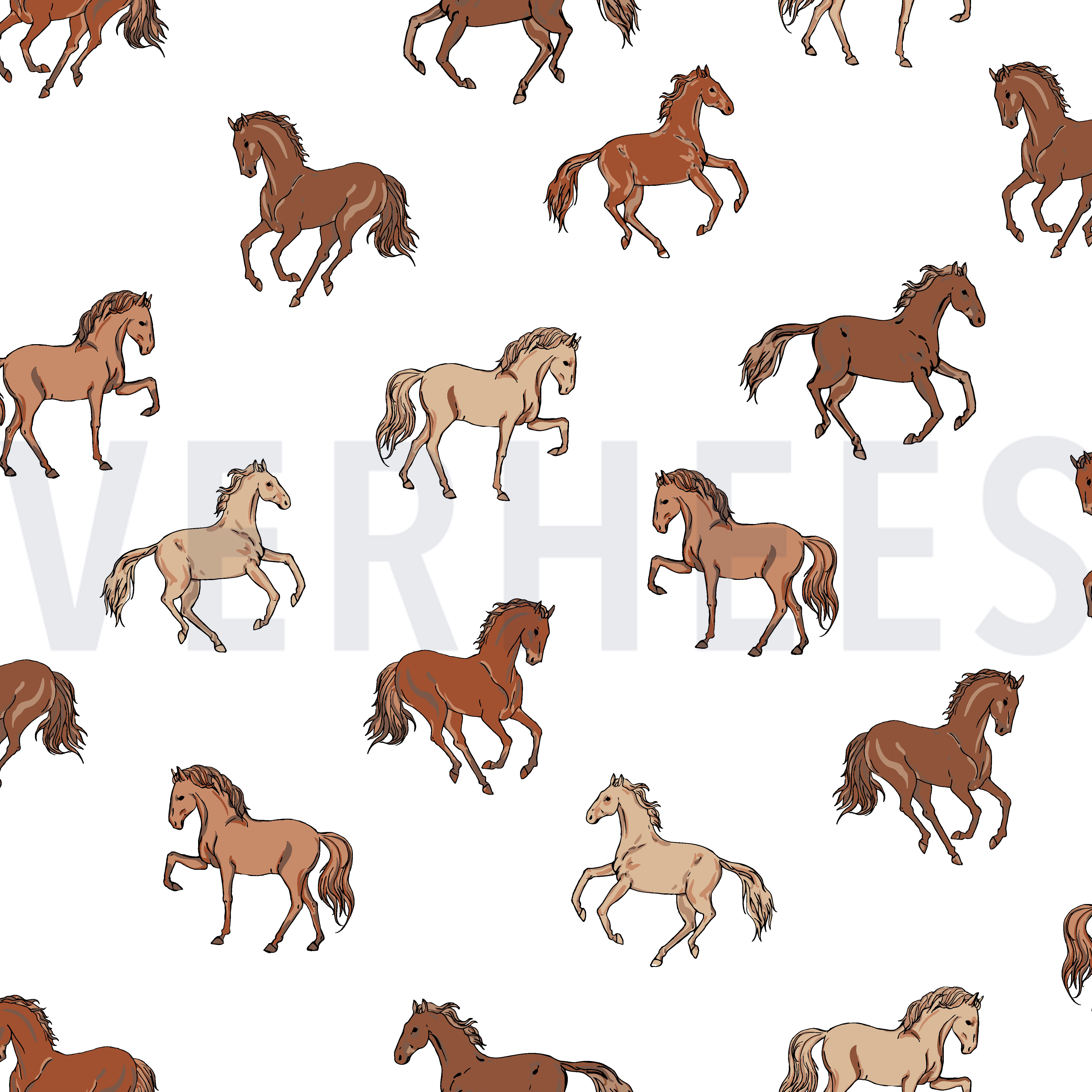 FRENCH TERRY HORSES WHITE (high resolution)