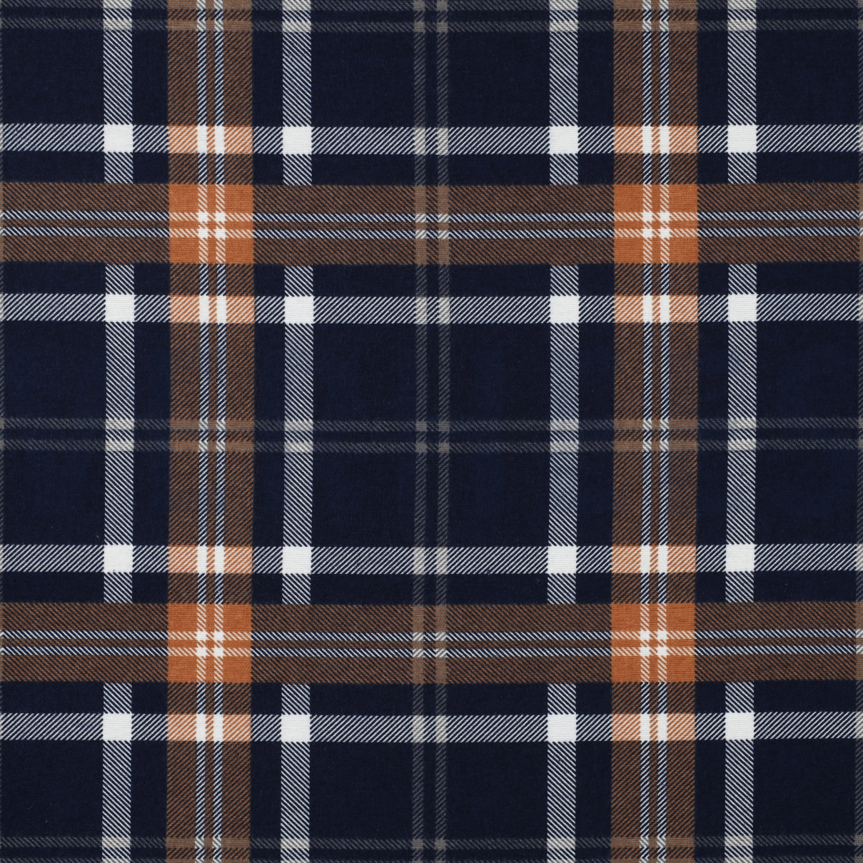 FLANNEL PLAID NAVY/RUST (high resolution)