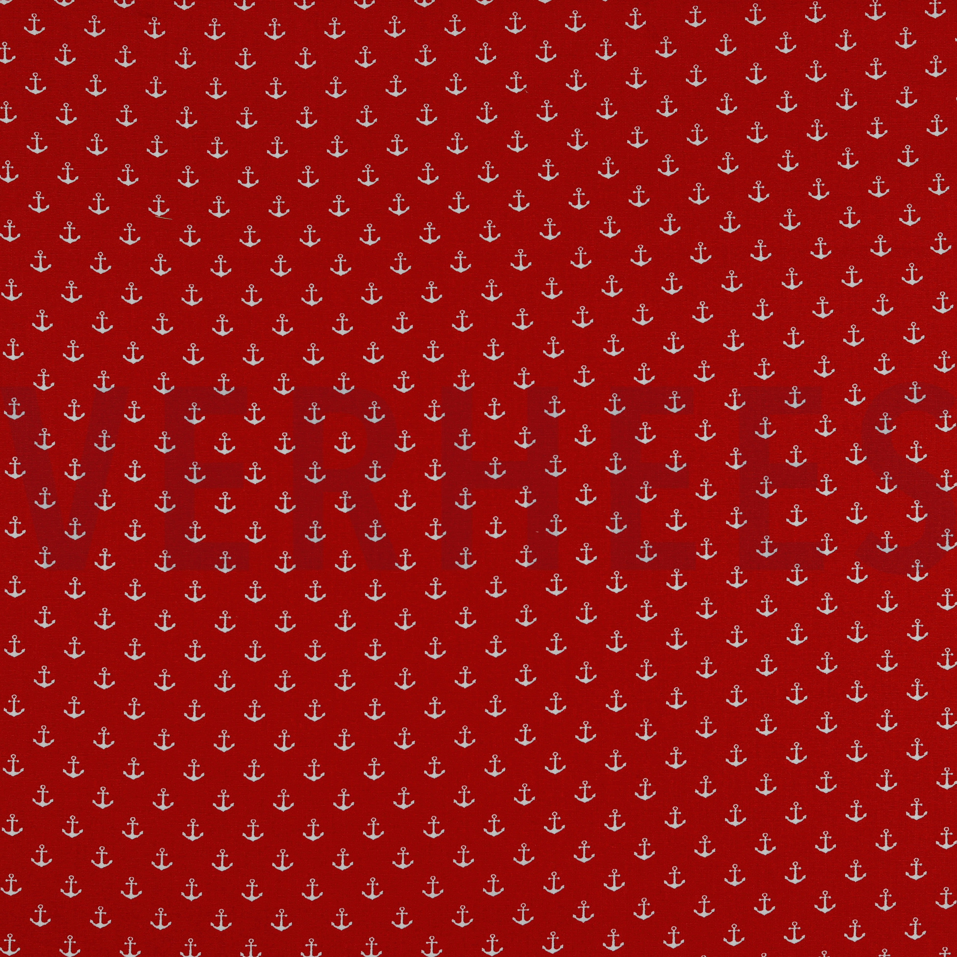 POPLIN PETIT ANCHOR RED (high resolution)