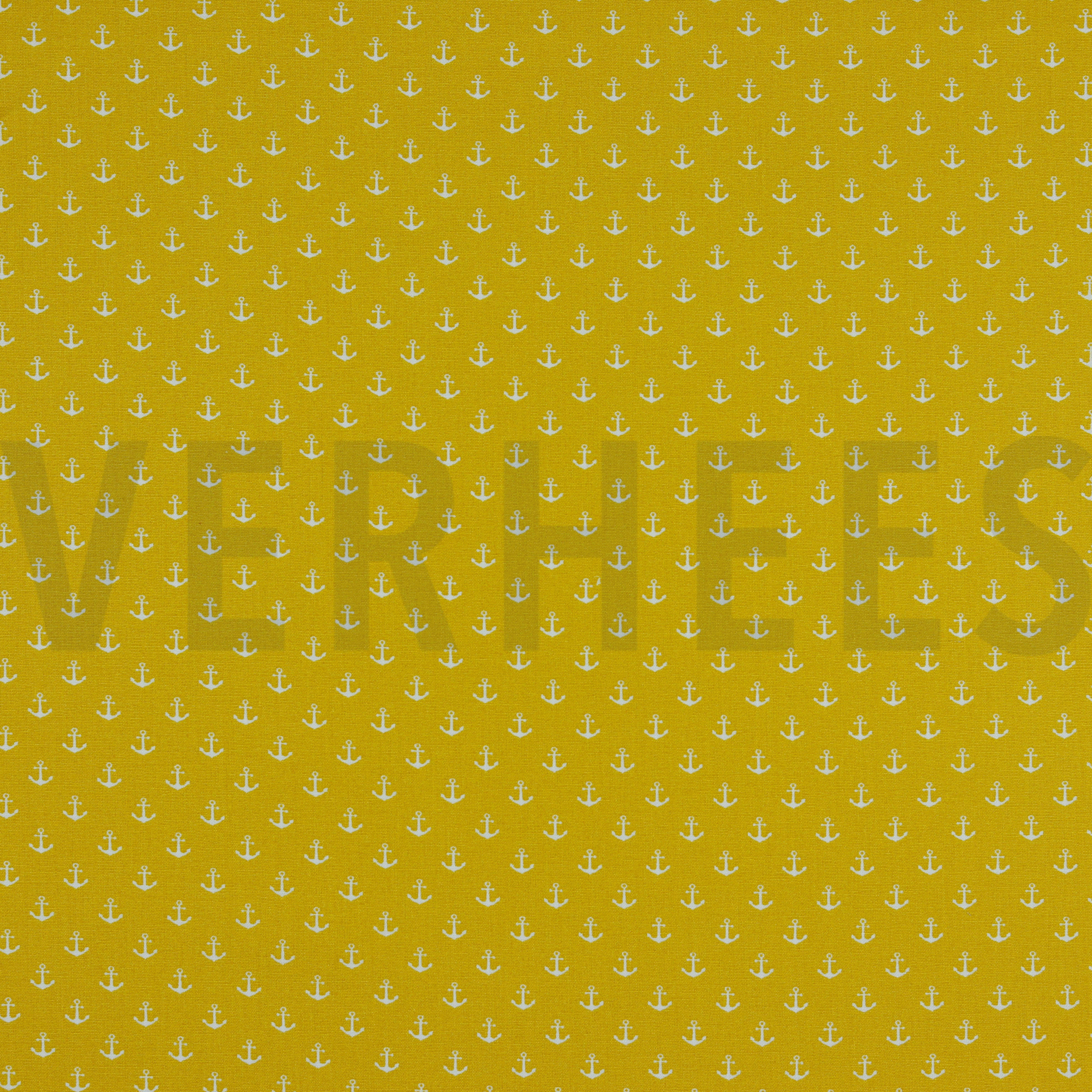 POPLIN PETIT ANCHOR YELLOW (high resolution)