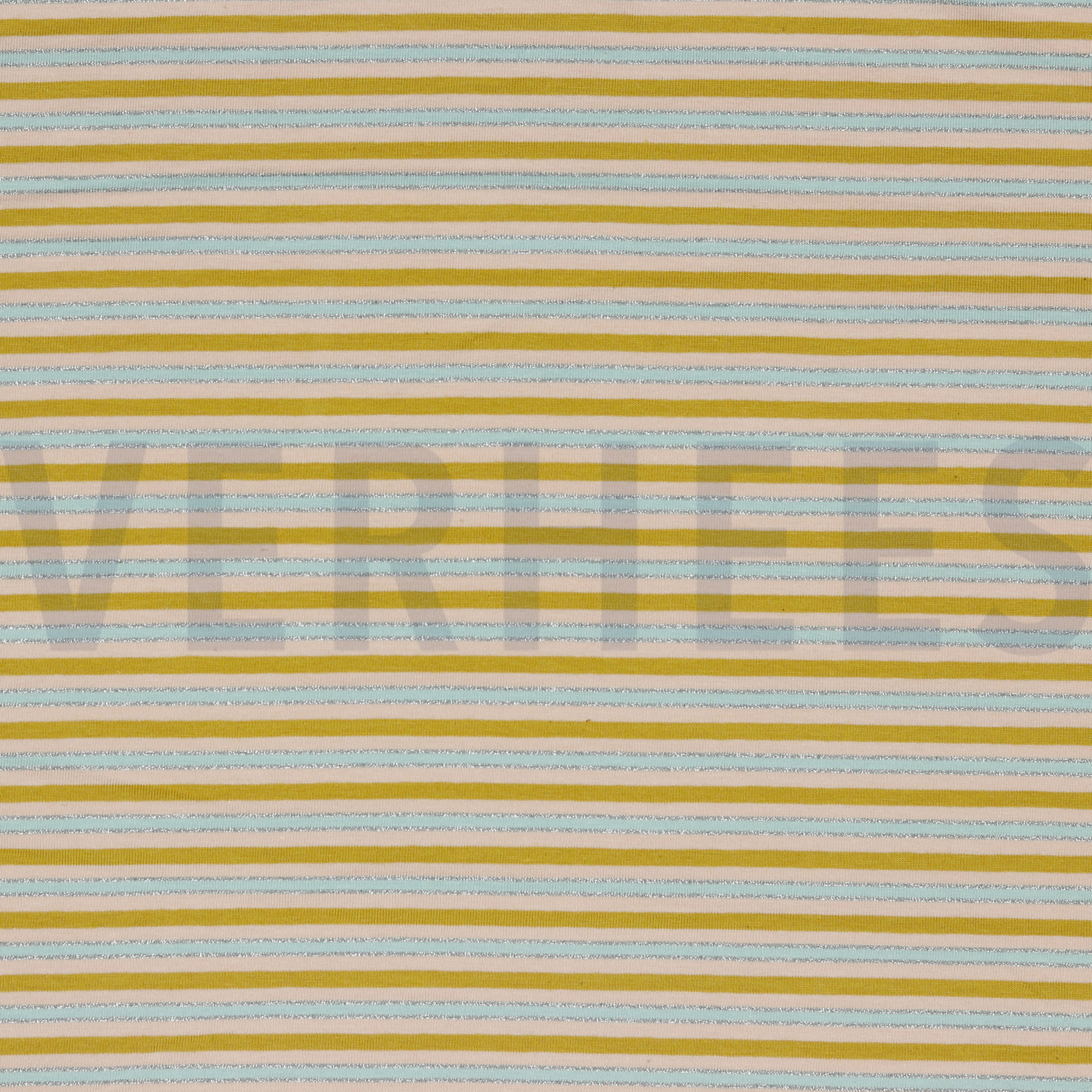 JERSEY STRIPES LUREX OCHRE/SILVER (high resolution)