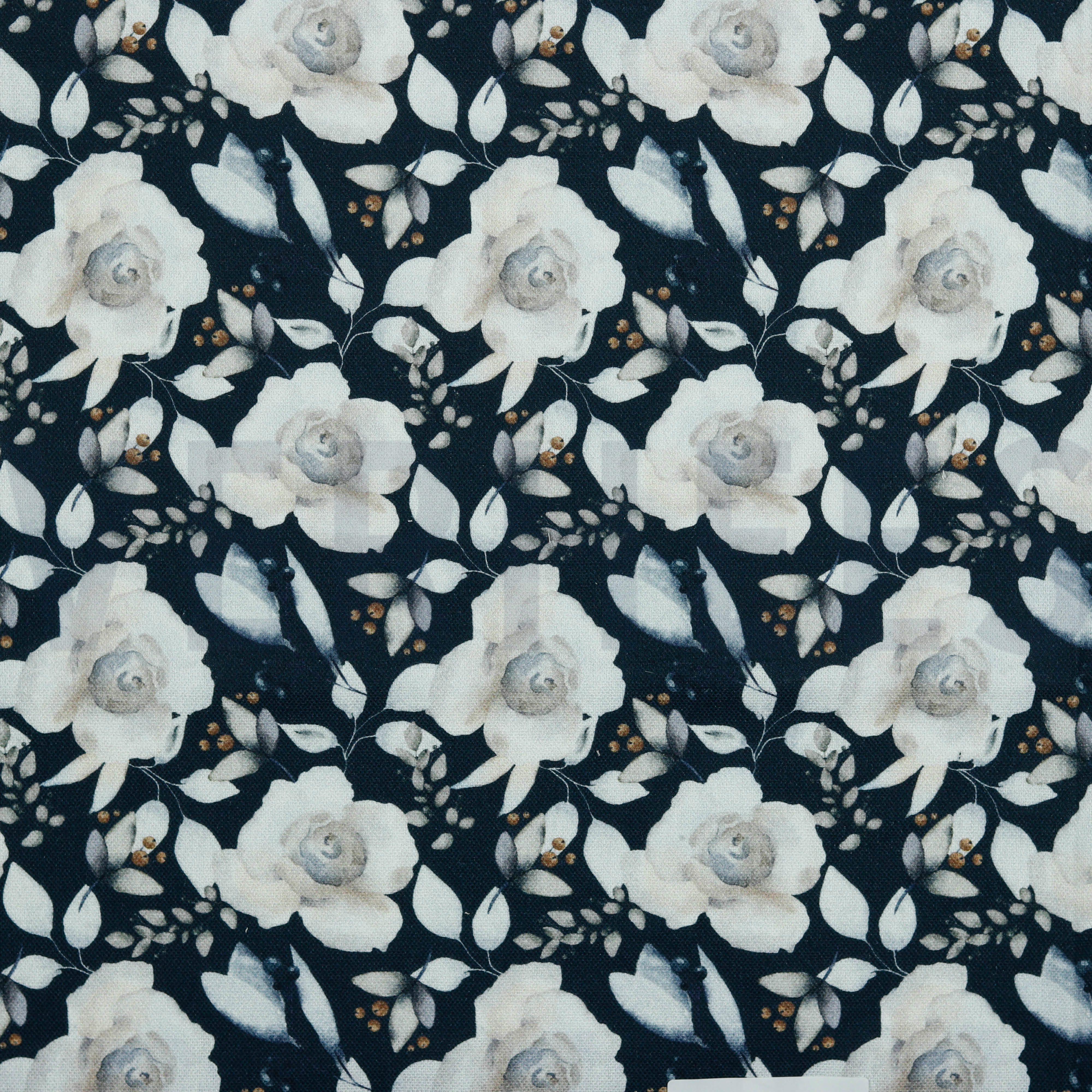 CANVAS DIGITAL FLOWERS NAVY (high resolution)