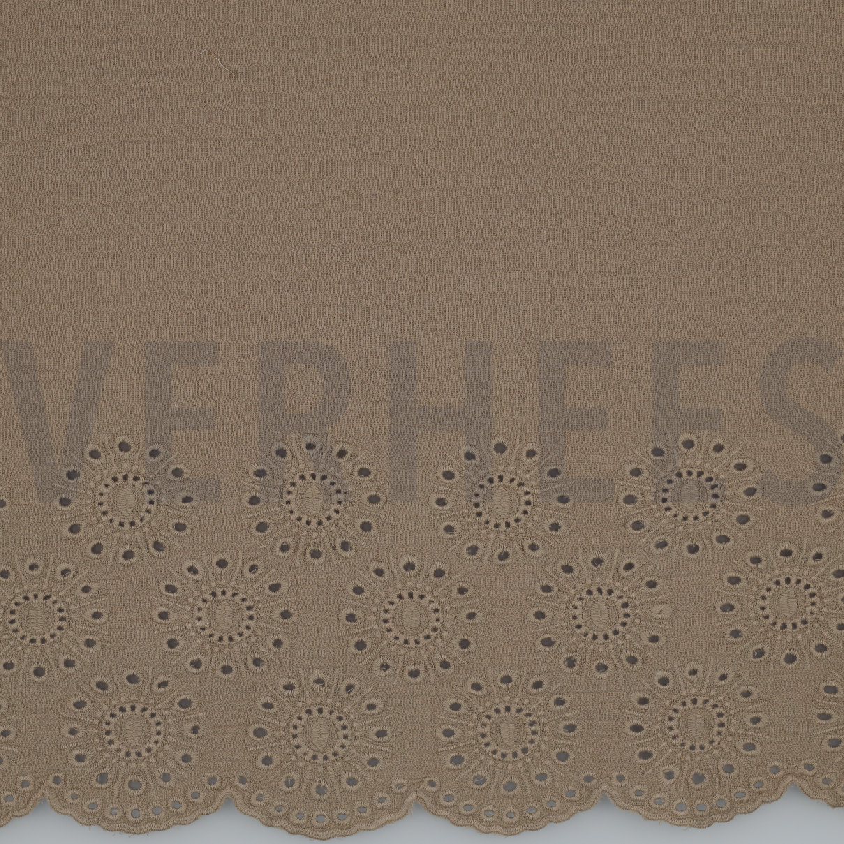 DOUBLE GAUZE BORDER 1-SIDE TAUPE (high resolution)