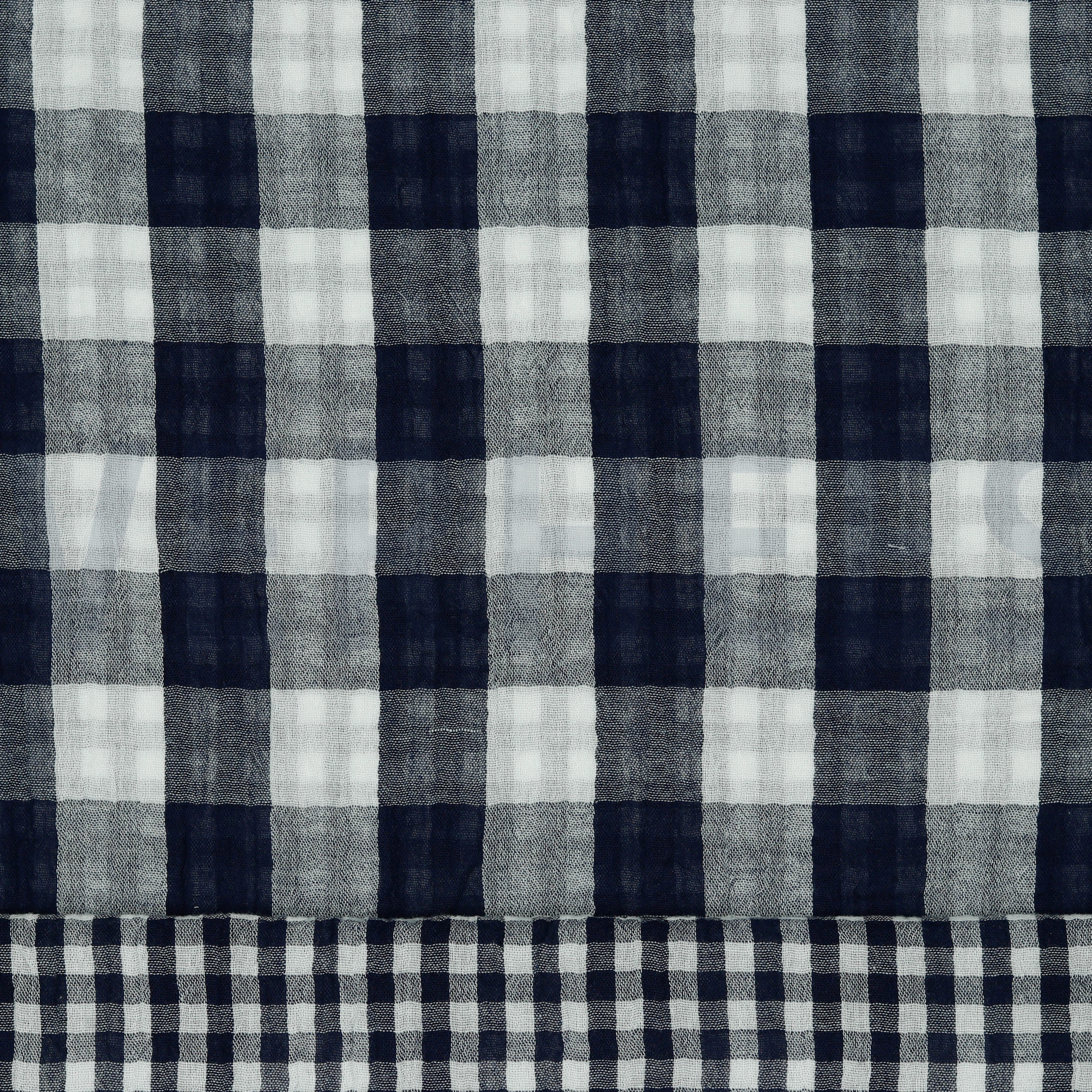 DOUBLE GAUZE DOUBLE SIDED CHECKS NAVY (high resolution)