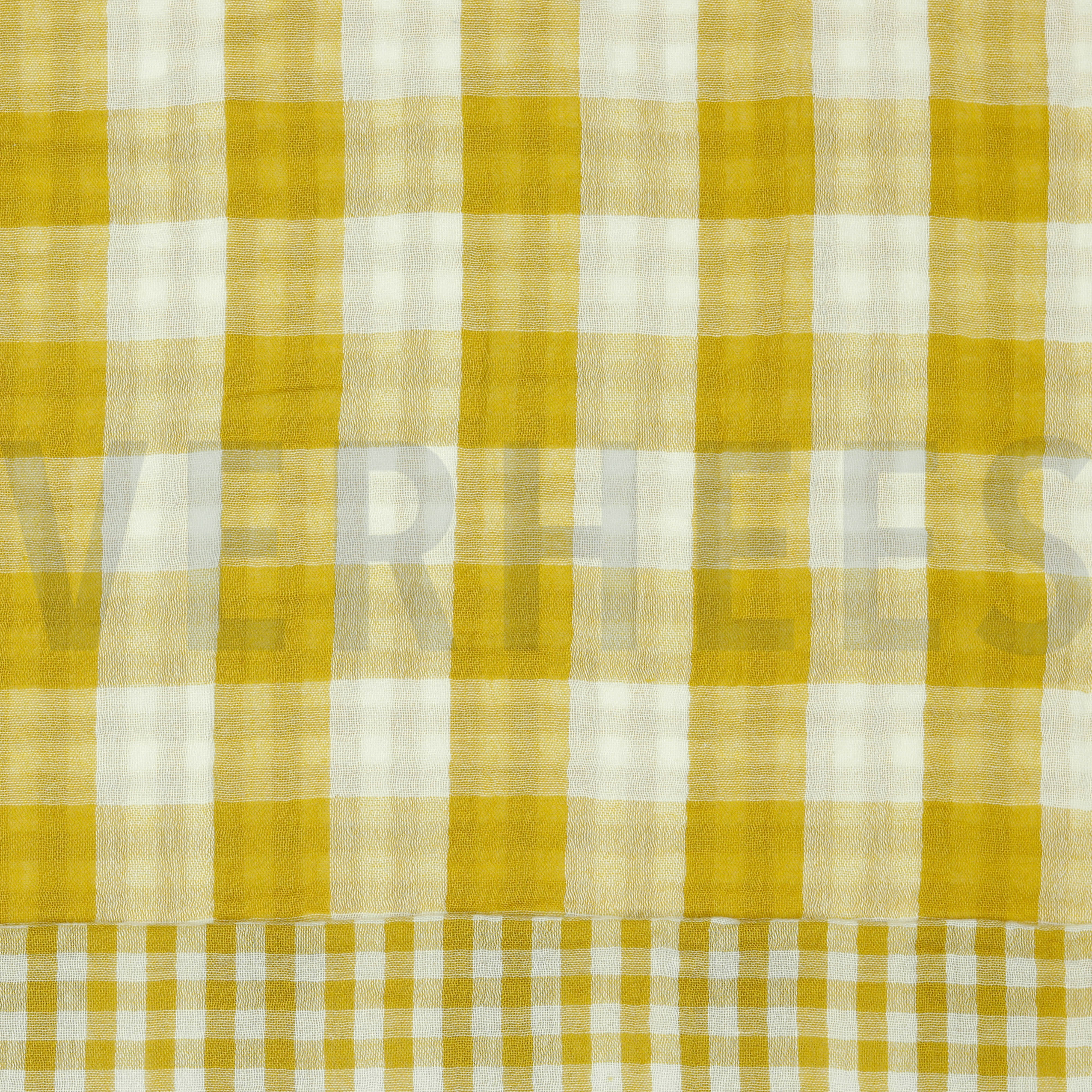 DOUBLE GAUZE DOUBLE SIDED CHECKS OCHRE (high resolution)