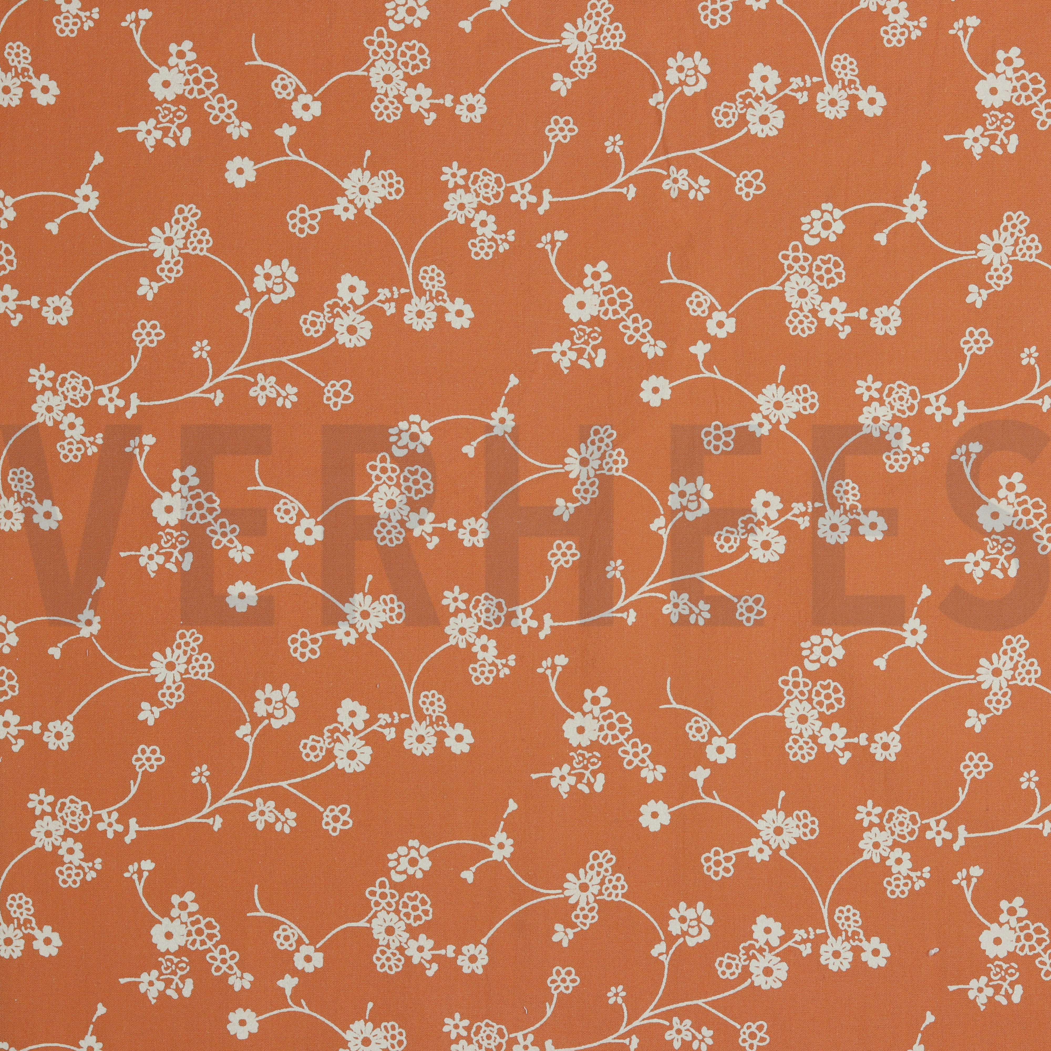 COTTON WASHED FLOWERS PUMPKIN ORANGE (high resolution)