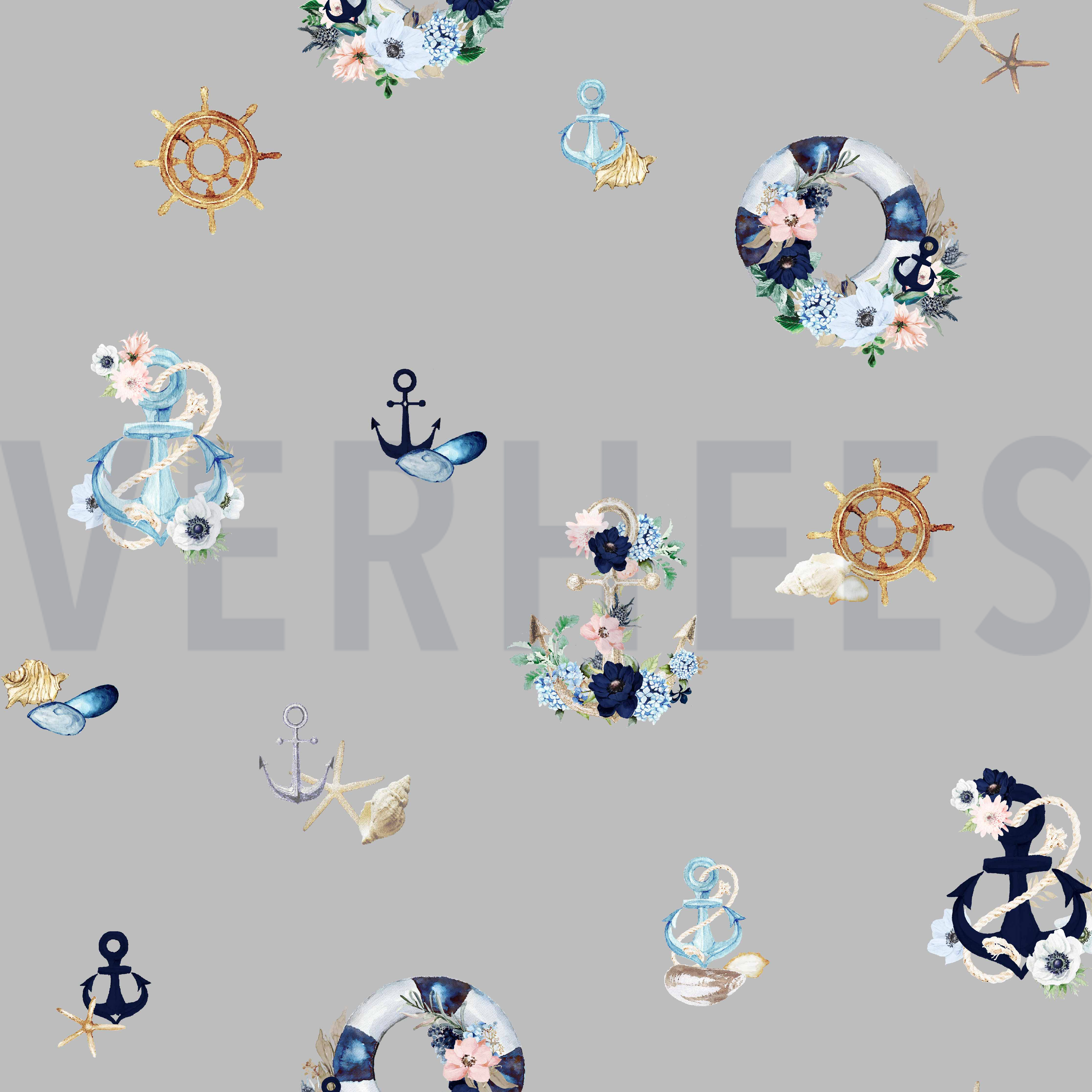 CANVAS DIGITAL ROMANTIC NAUTICAL LIGHT GREY (high resolution)