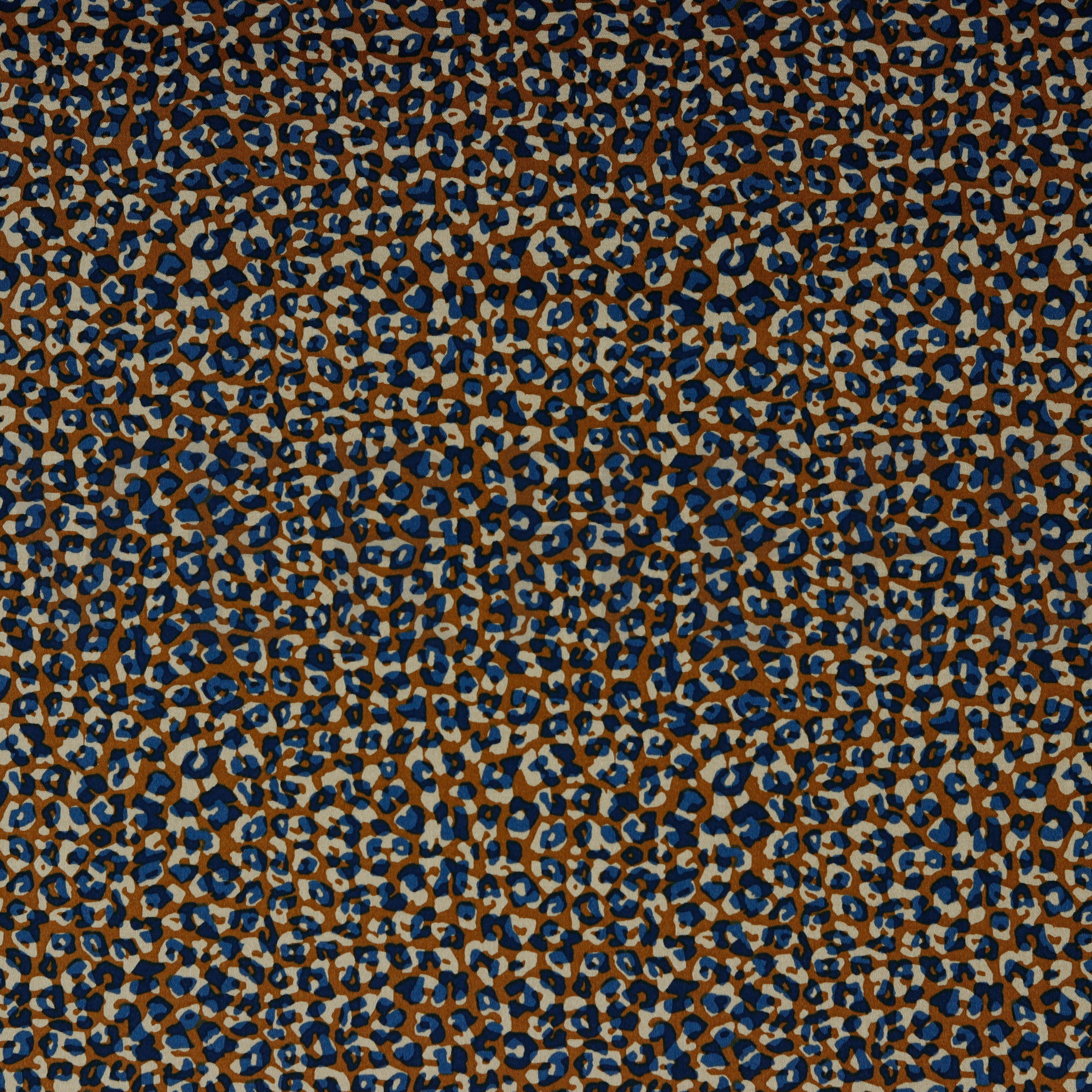 COTTON SATIN STRETCH ANIMAL SKIN RUST (high resolution)