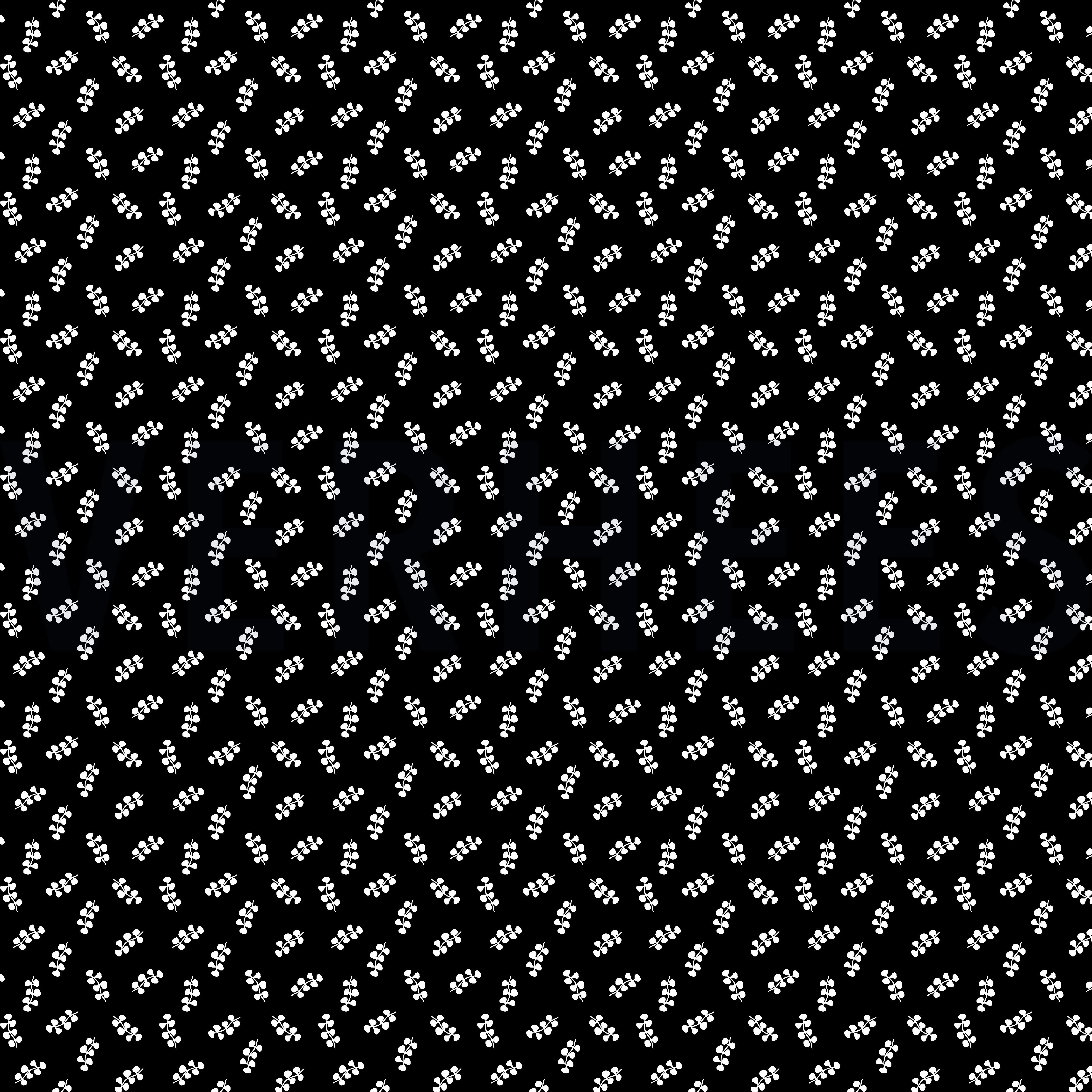 POPLIN LEAVES BLACK (high resolution)